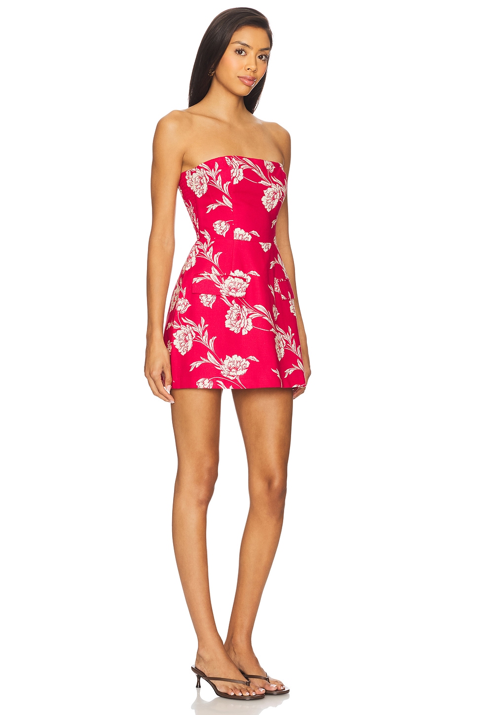 Amanda Uprichard x REVOLVE Strapless Bethany Skort Romper Plush - Main Image