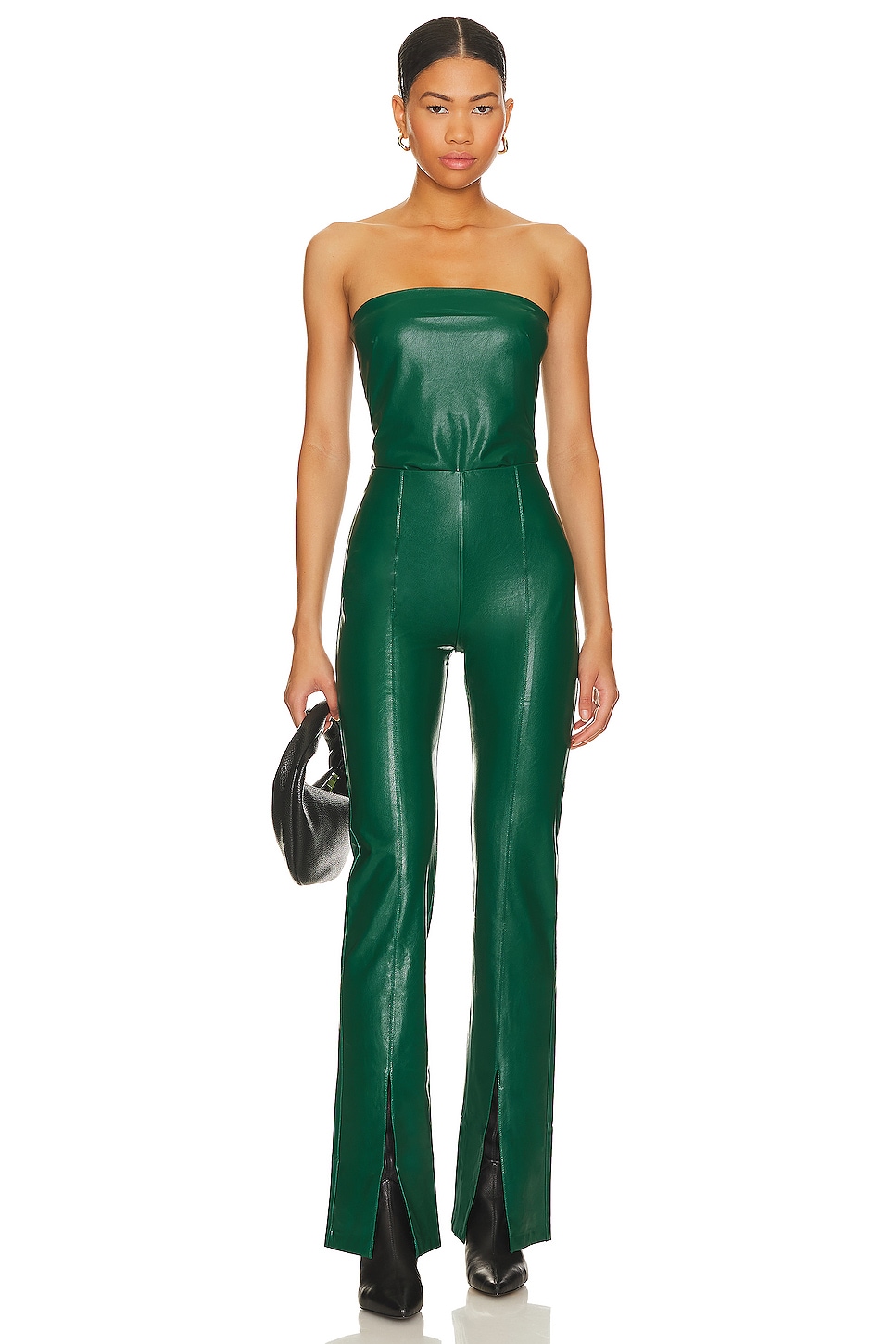 green emerald velvet dress Tube Top Cut-Out Brami Dress Kiwi / M by Klassy Network