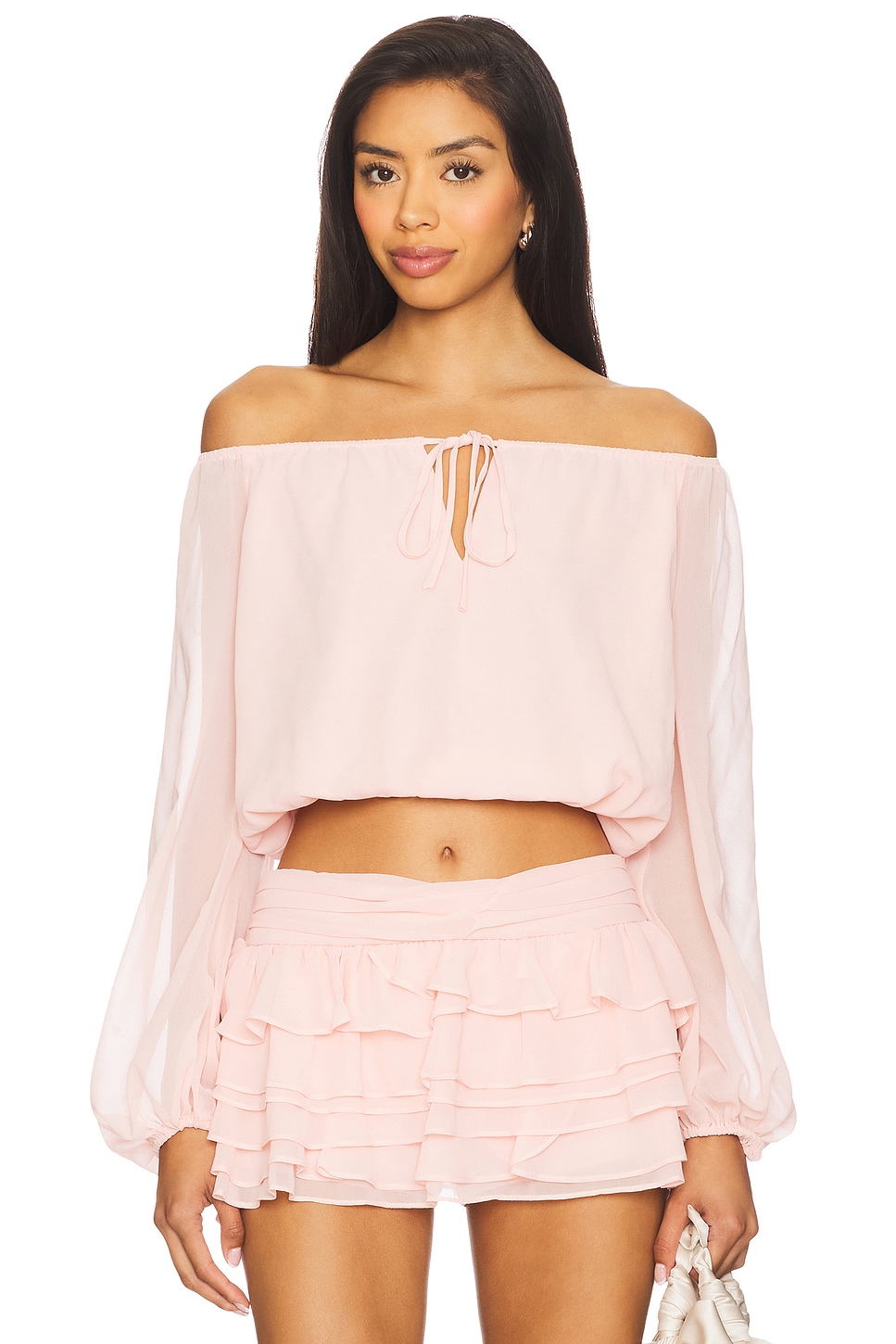 EMODA - AMERI＊AMANDATOPS Amanda Uprichard Dallas Top in Mochi | REVOLVE