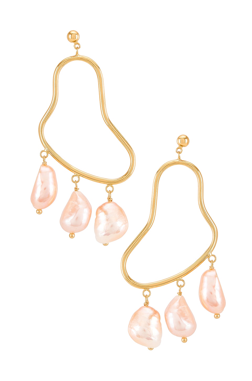 Amber Sceats Drop Earrings in Gold 