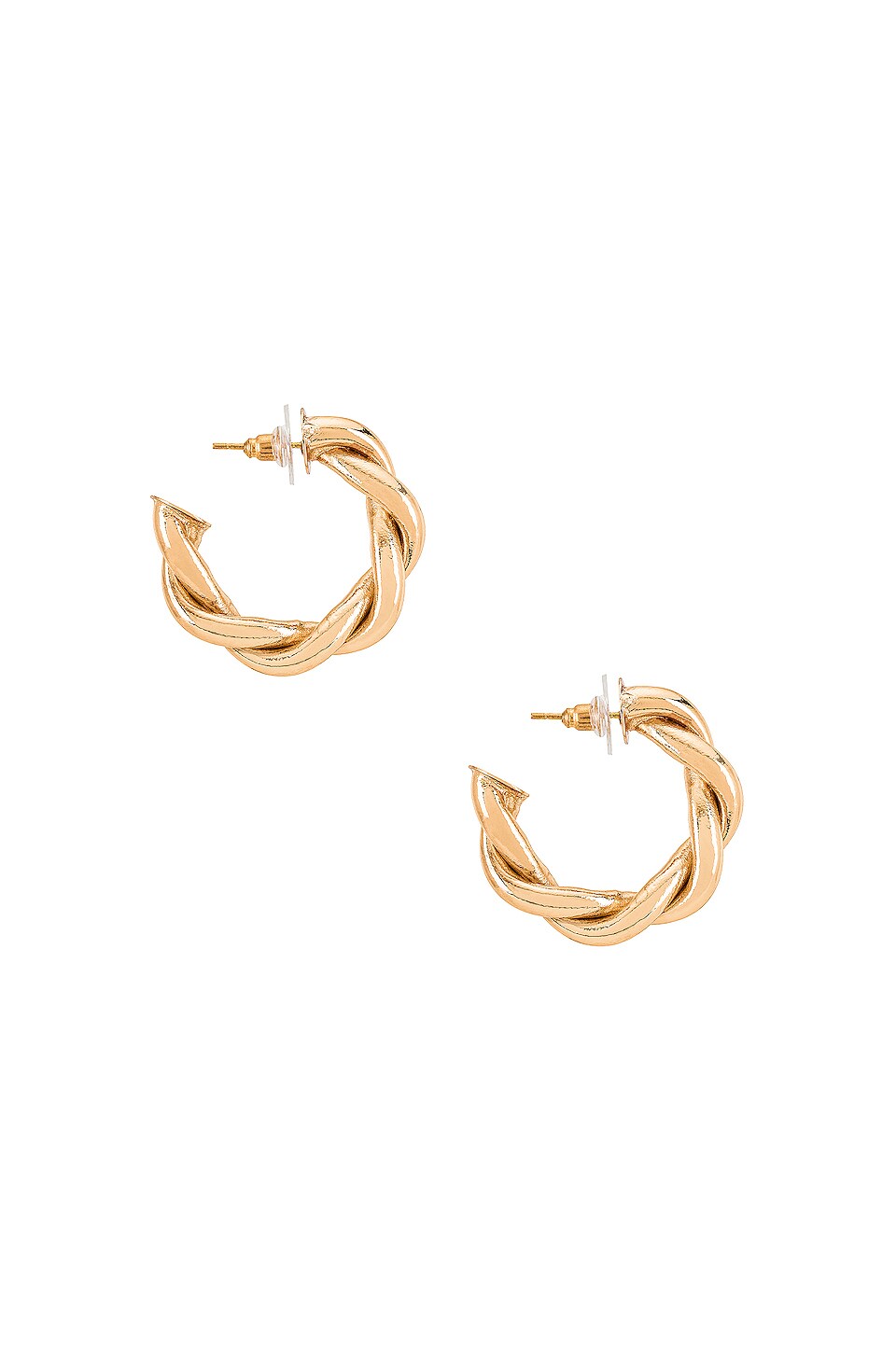 Amber Sceats Twist Hoop Earring in Gold