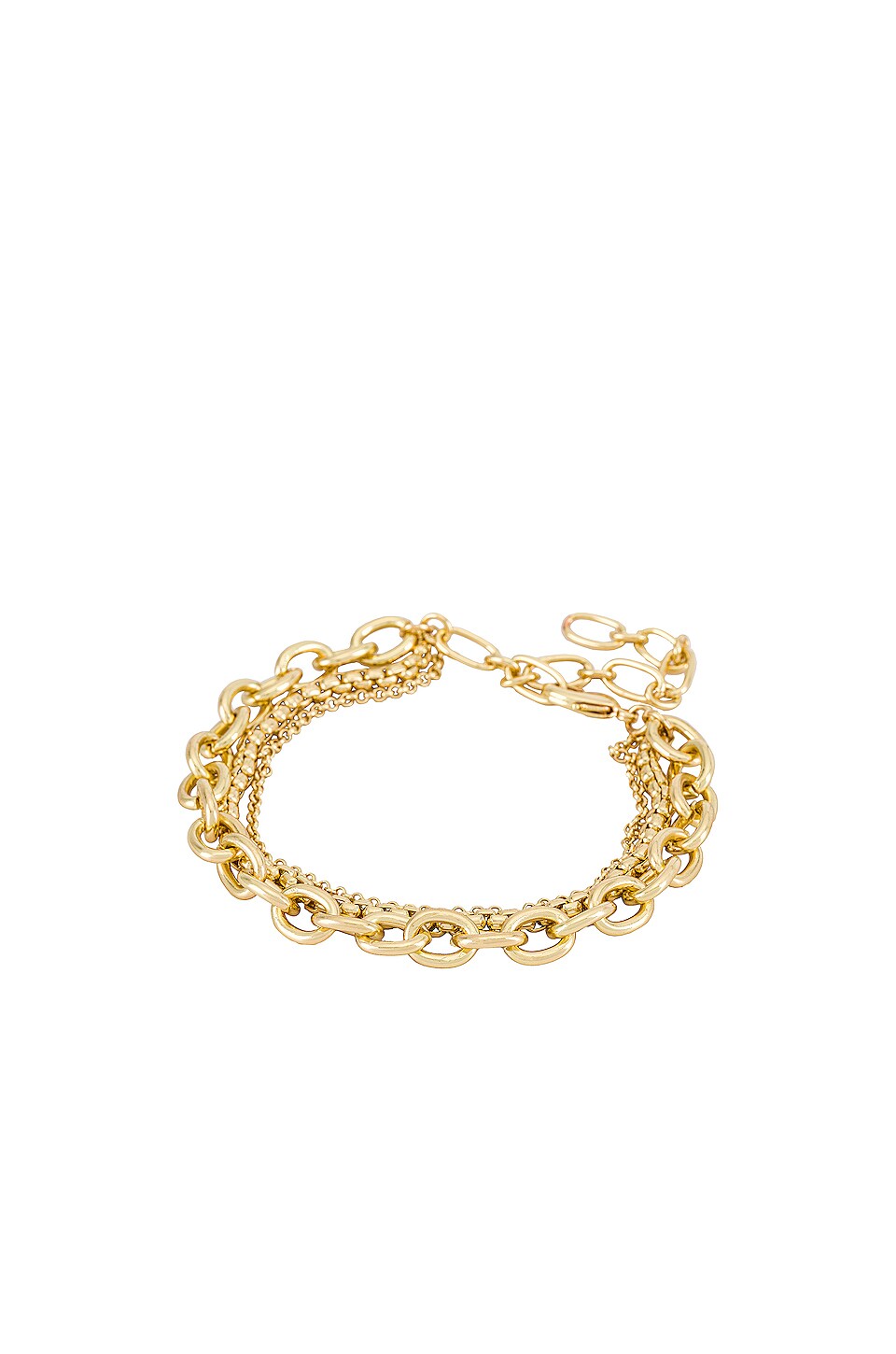 Amber Sceats Layered Chain Bracelet In Gold
