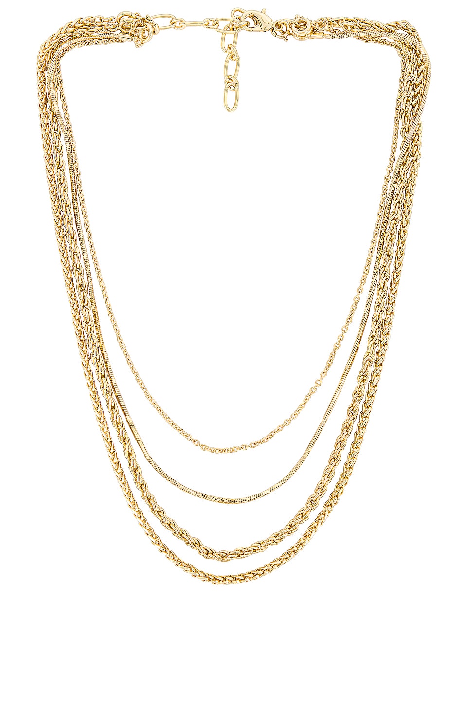 Amber Sceats Layered Chain Necklace in Gold | REVOLVE