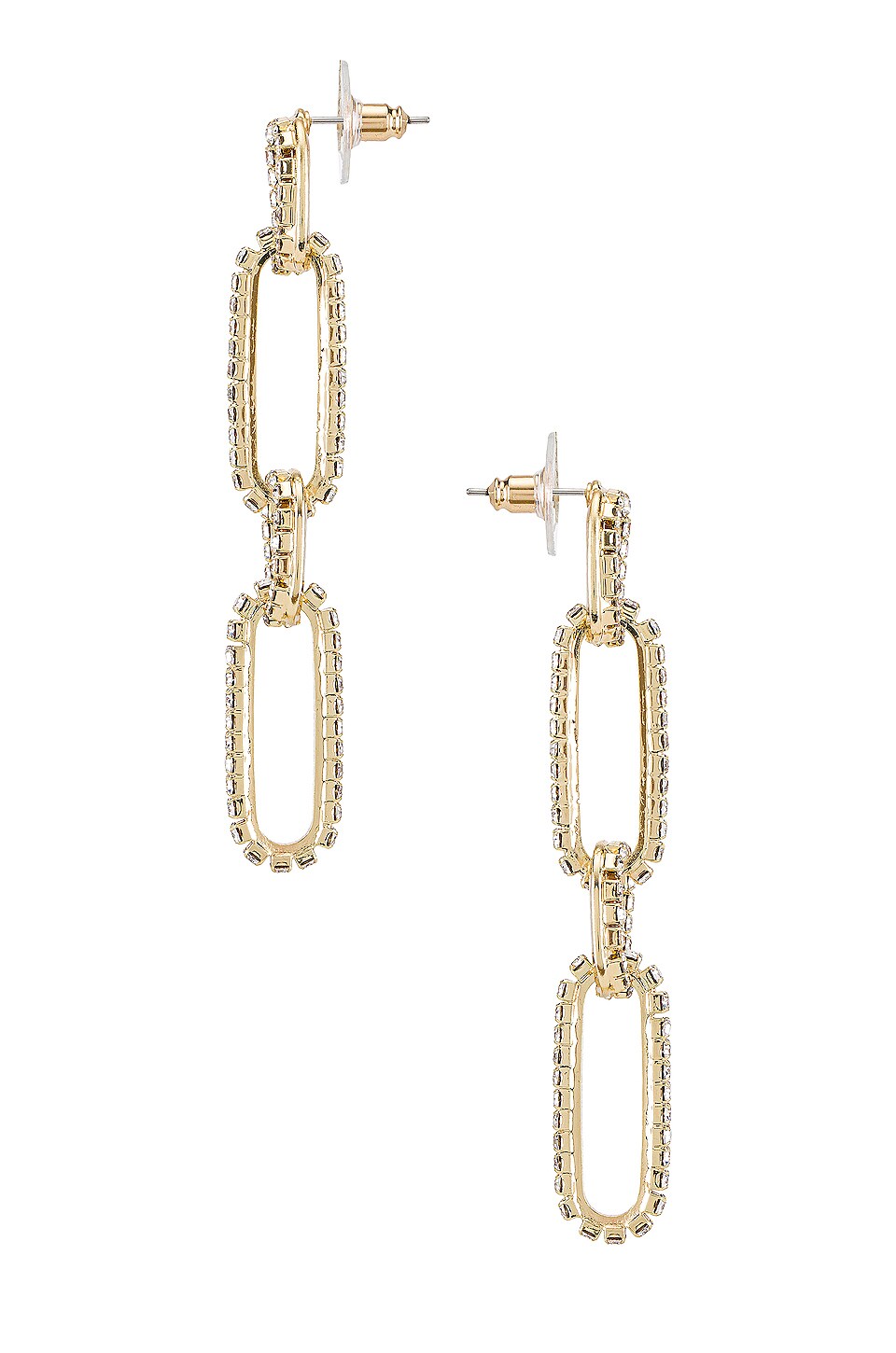Amber Sceats Paper Clip Earring in Gold