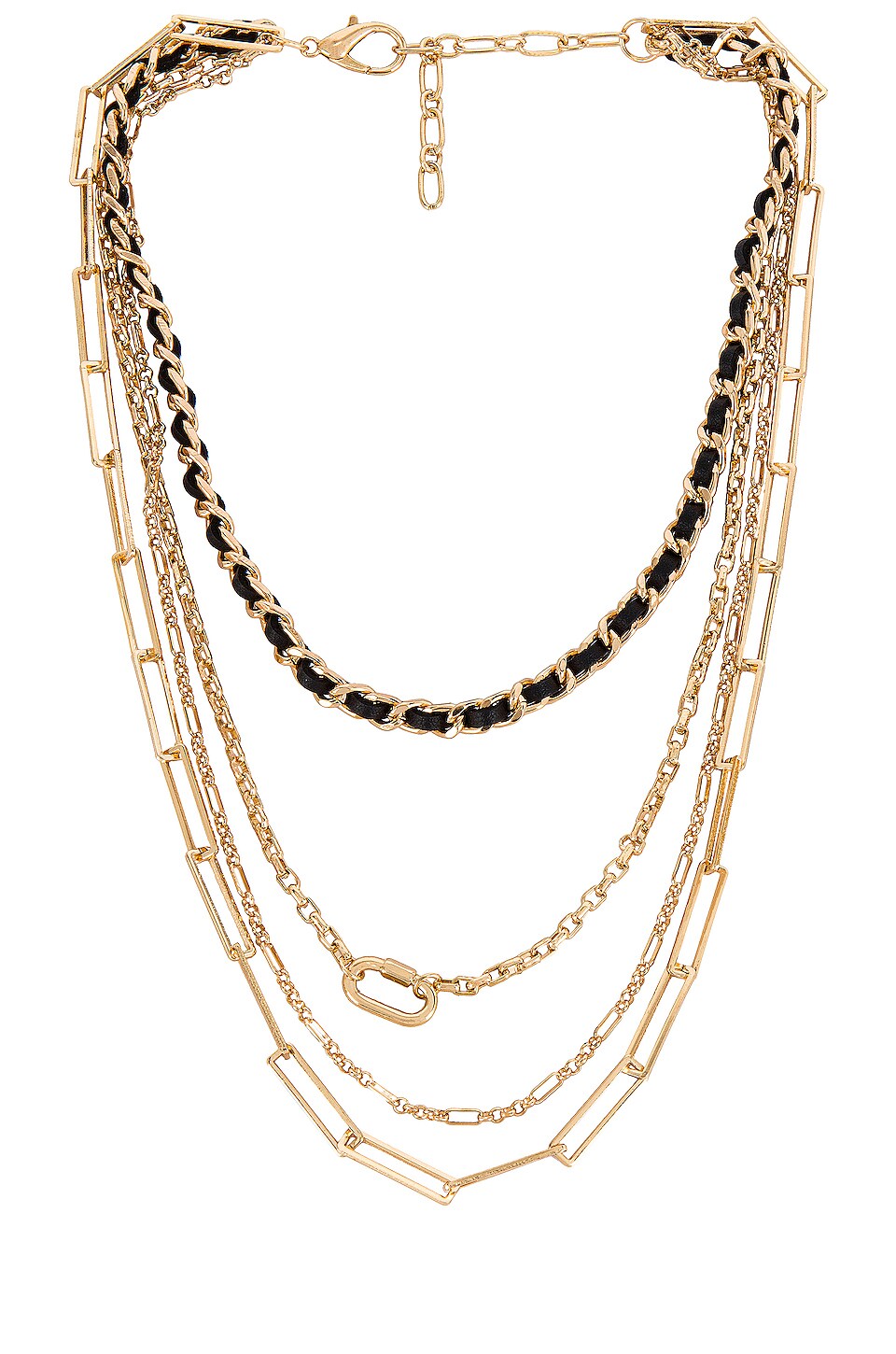 Amber Sceats Layered Necklace in Gold