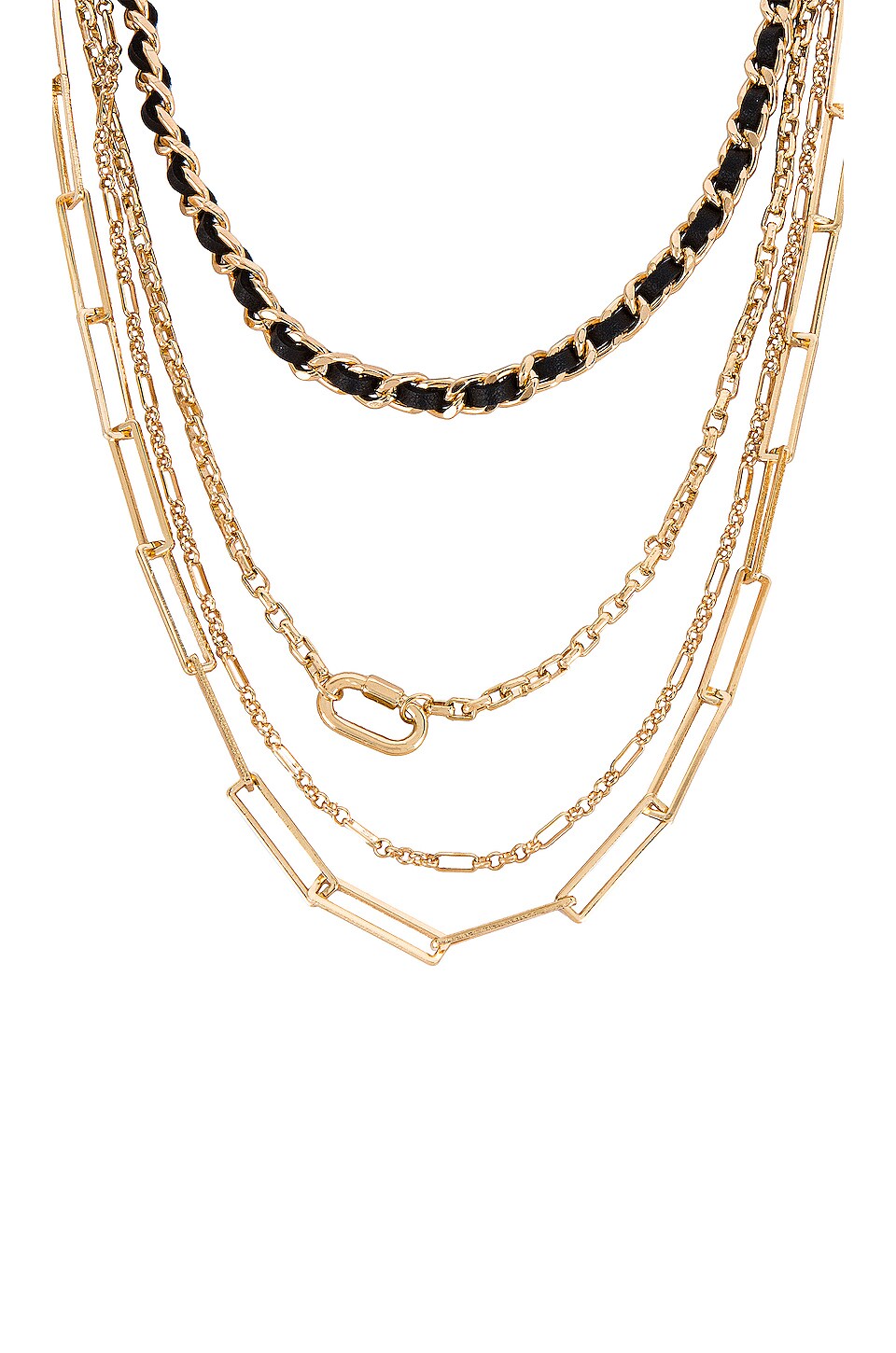 Amber Sceats Layered Necklace in Gold