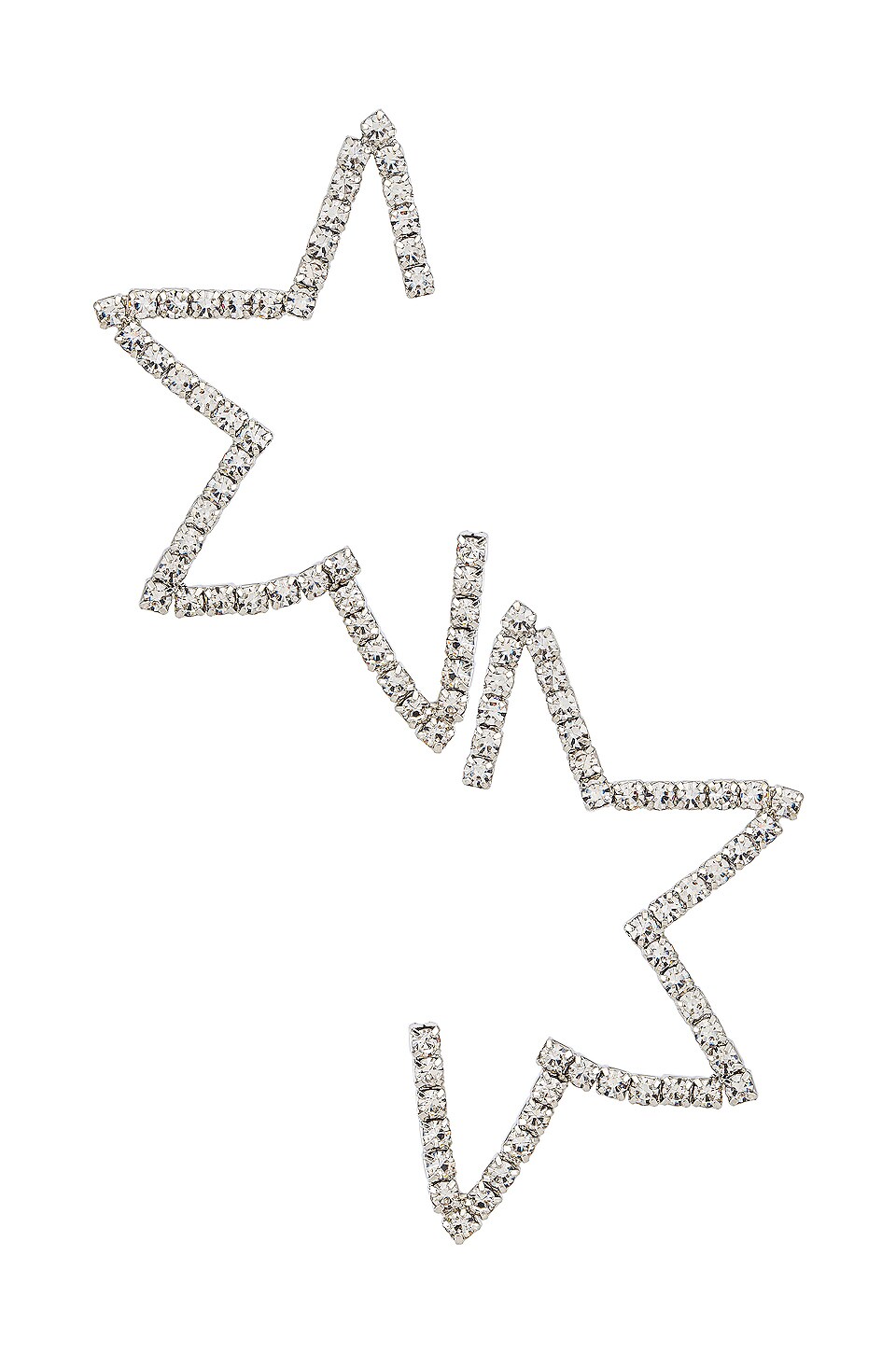 Amber Sceats Diamond Star Earring in Silver