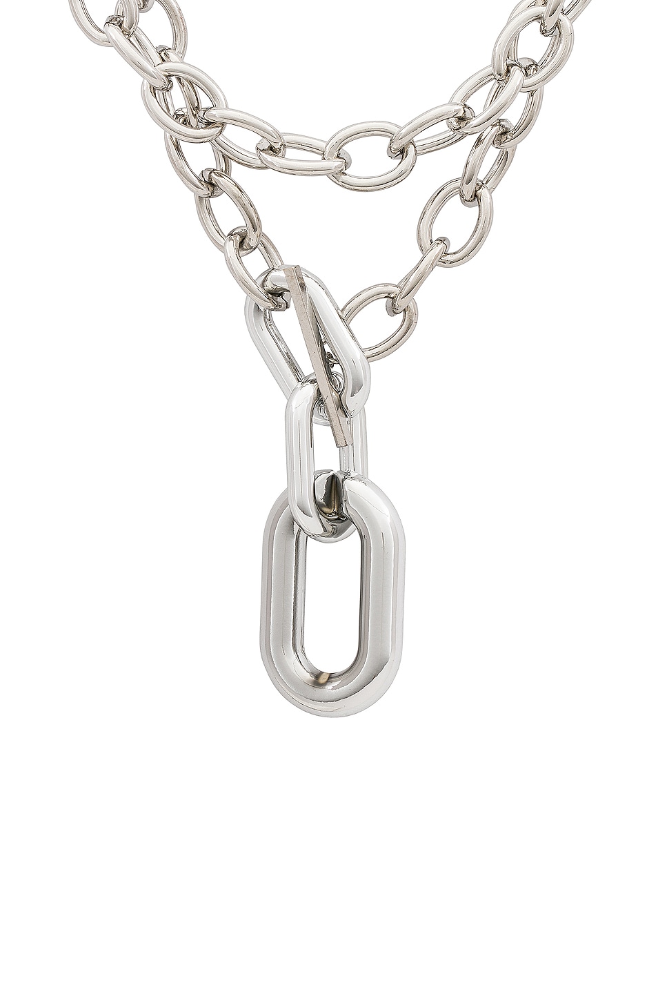 Large Chain Layered Necklace