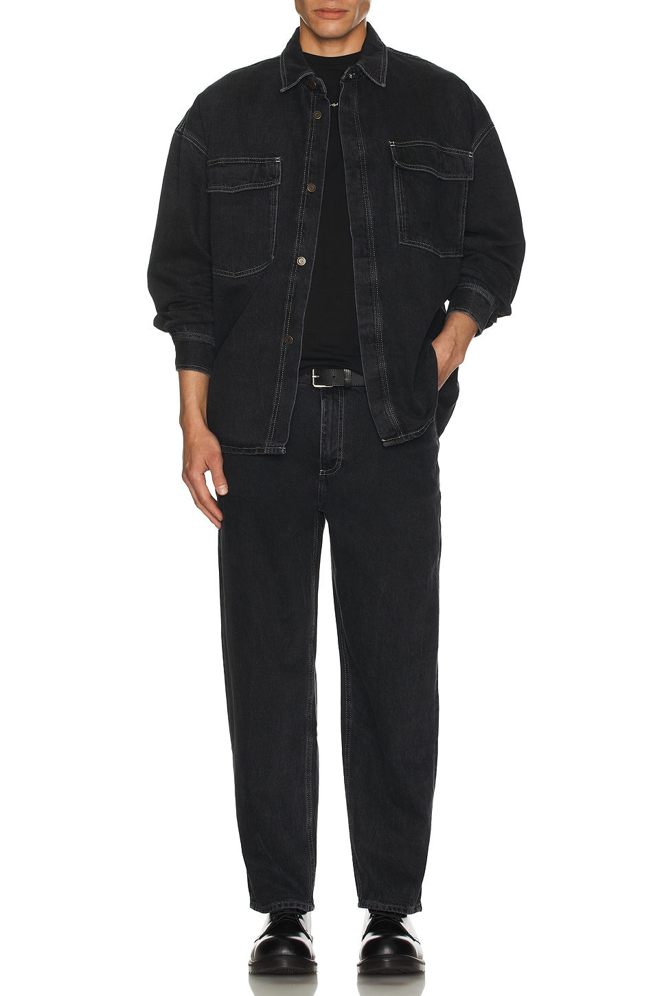 Yopday-b Long Sleeve Denim Shirt - Thumbnail 4