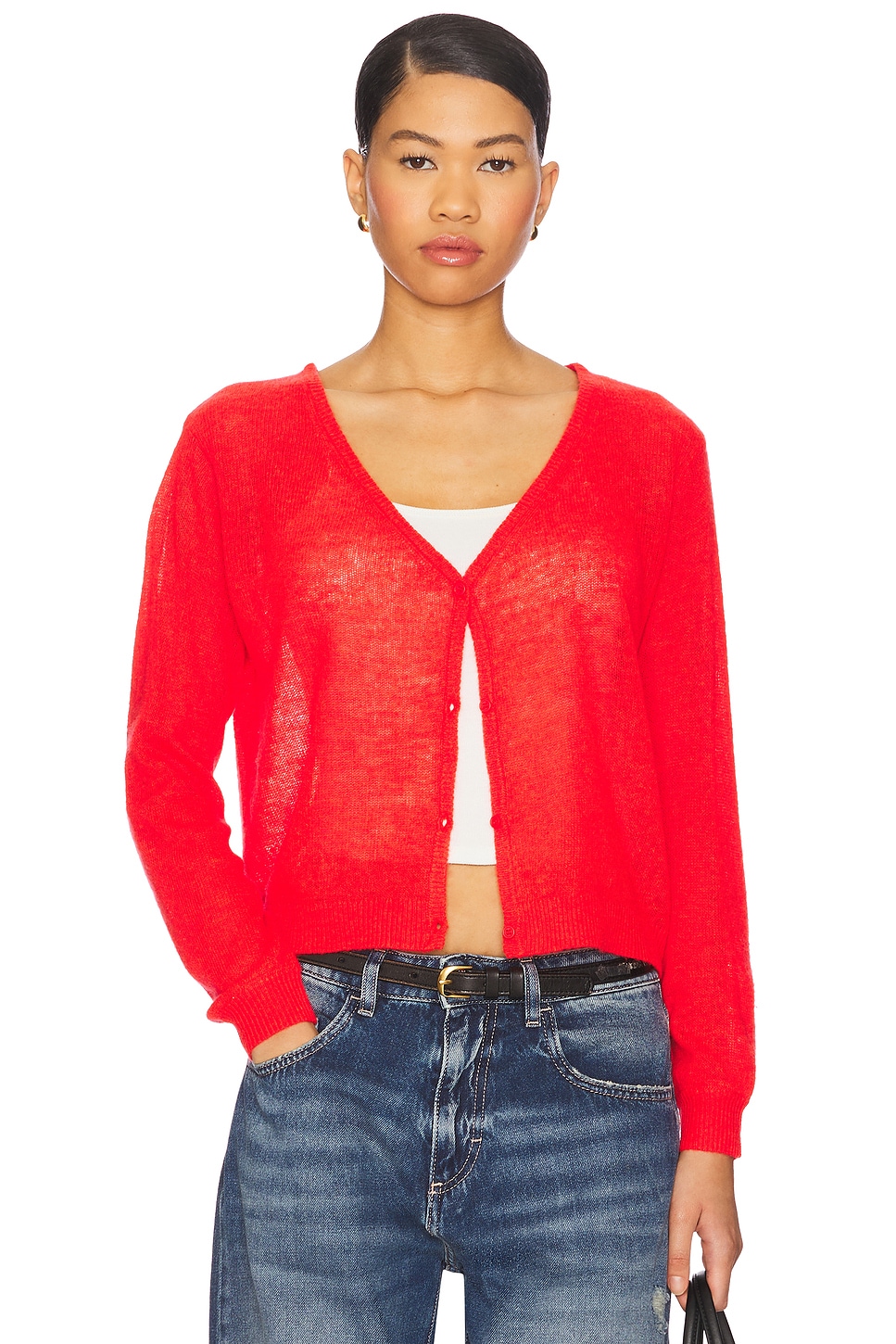 Ameri VINTAGE - アメリ Audrey knit cardigan Ameri VINTAGE - AMERI AUDREY KNIT CARDIGANの通販 by R