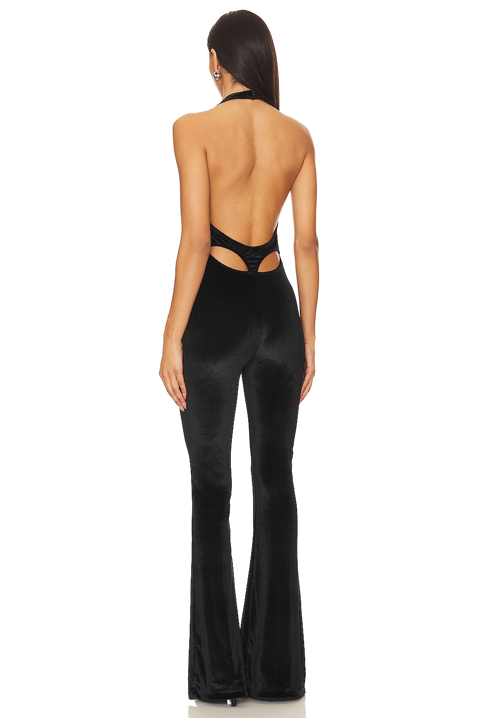 Iman Midnight Velvet Jumpsuit - Thumbnail 3