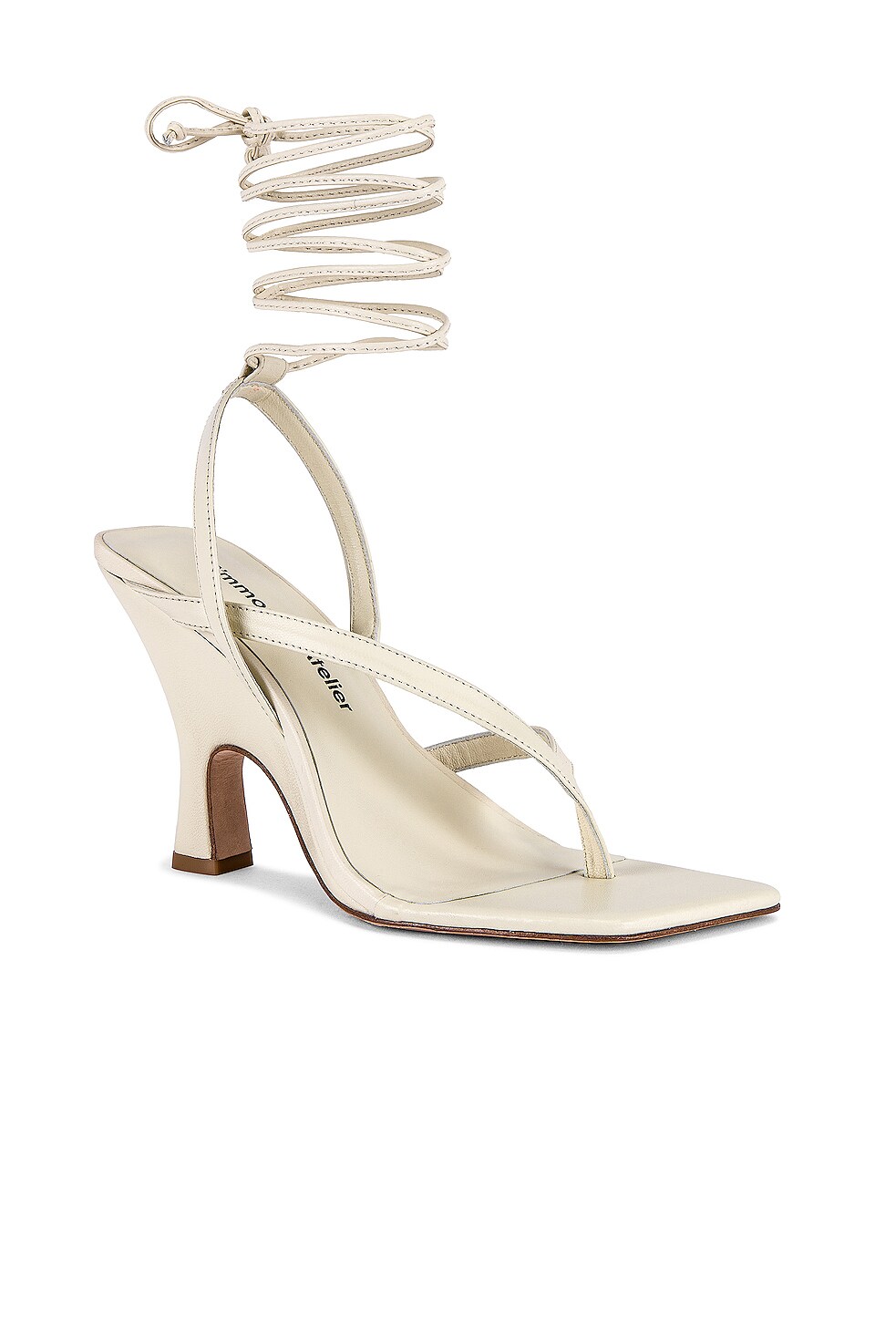 A'mmonde Atelier Aza 100 Wedge in Ivory