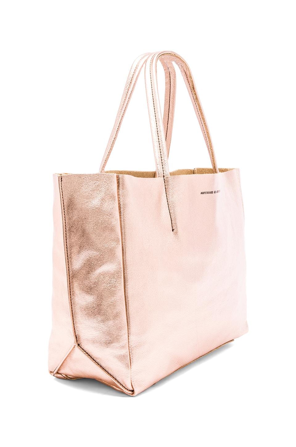 AMPERSAND AS APOSTROPHE Sideways Tote Bag in Copper | REVOLVE