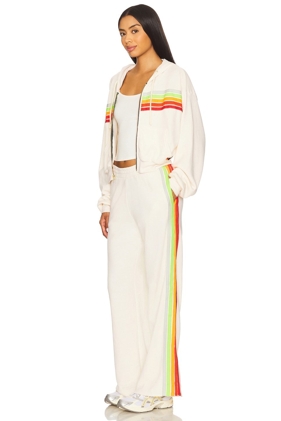 Aviator Nation 5 Stripe Wide Leg Pocket Sweatpant thumbnail