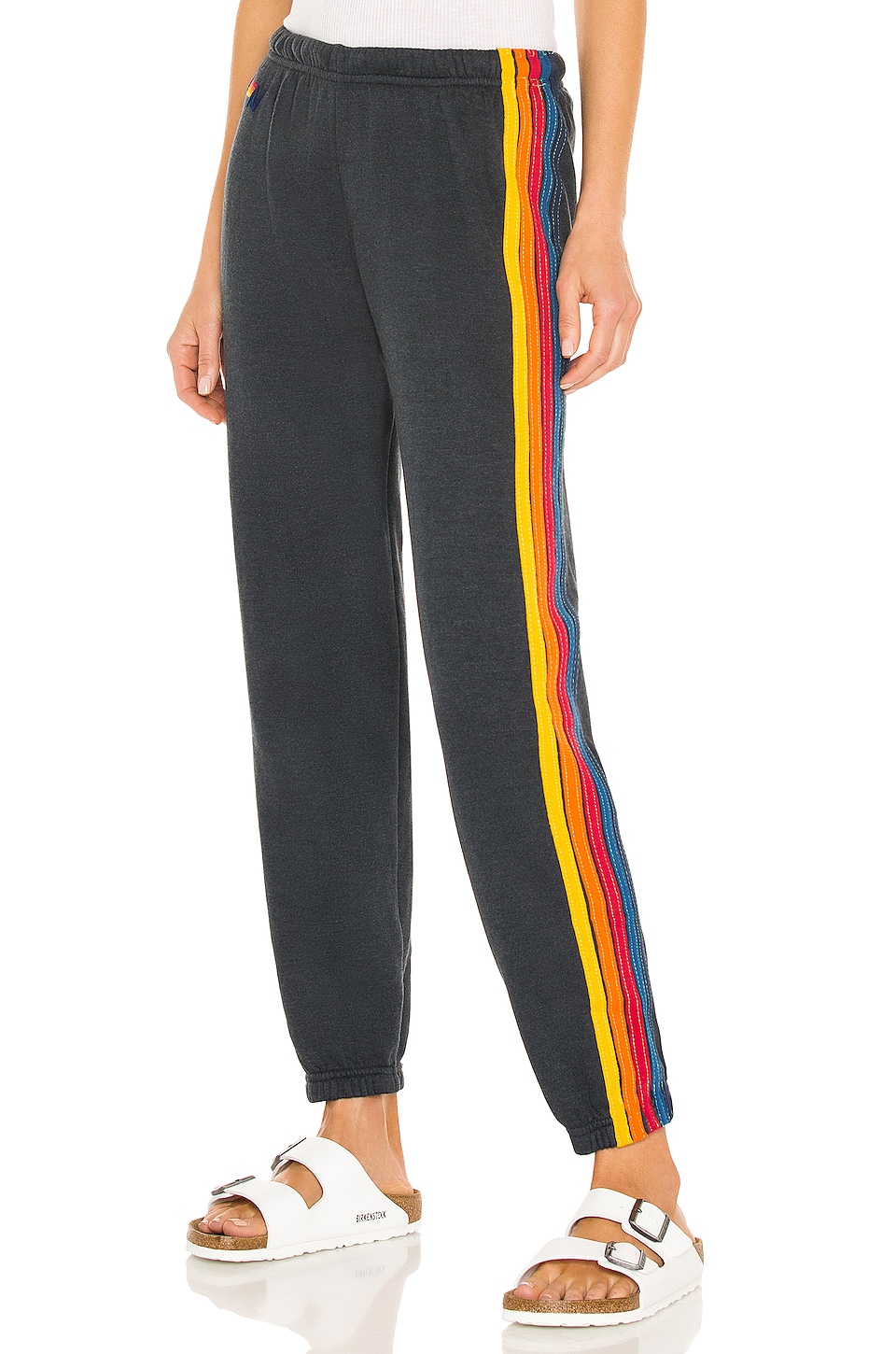 Aviator Nation Women's 5 Stripe Sweatpants- Charcoal – Move Athleisure
