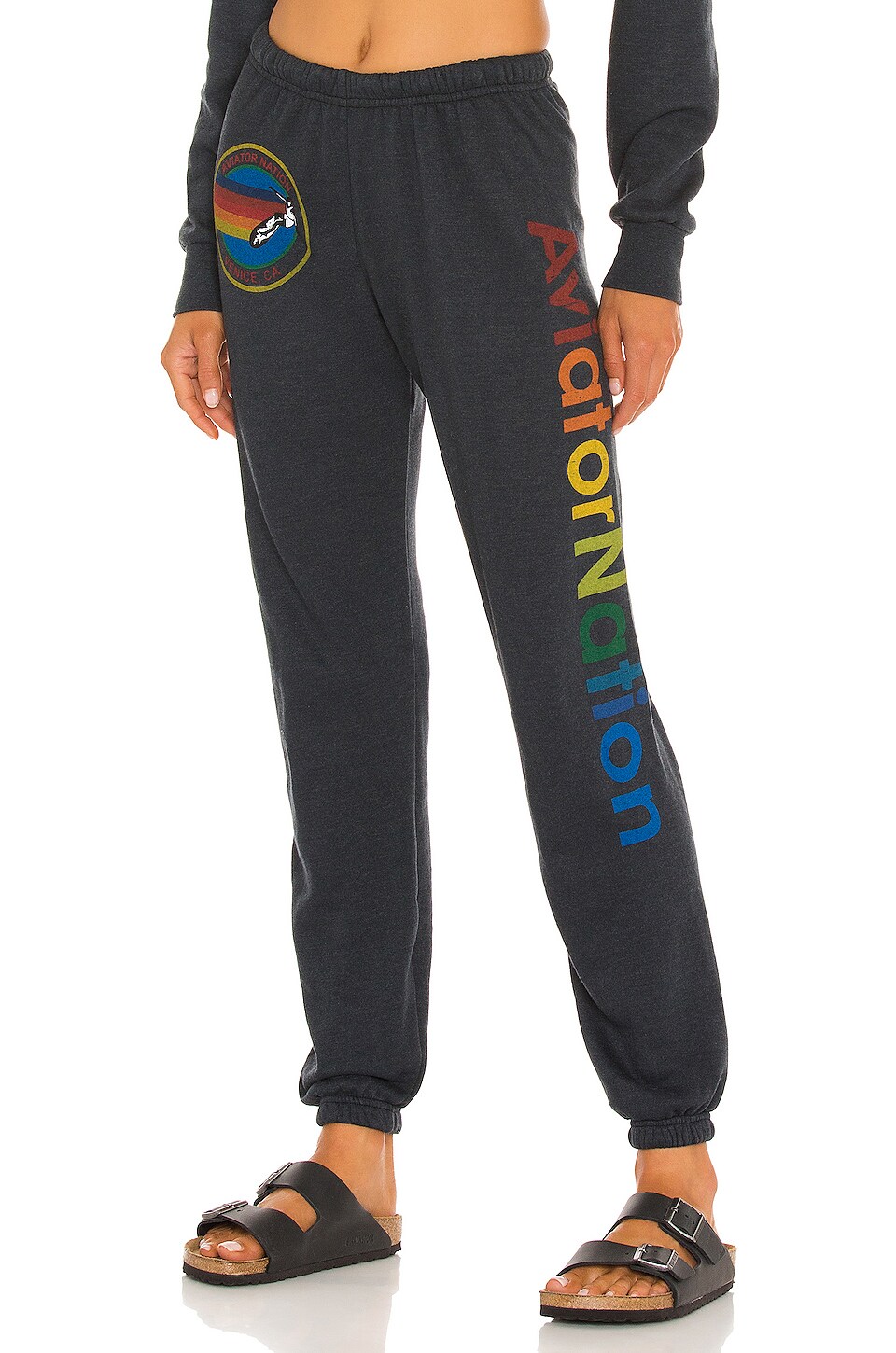 grey aviator nation sweatpants