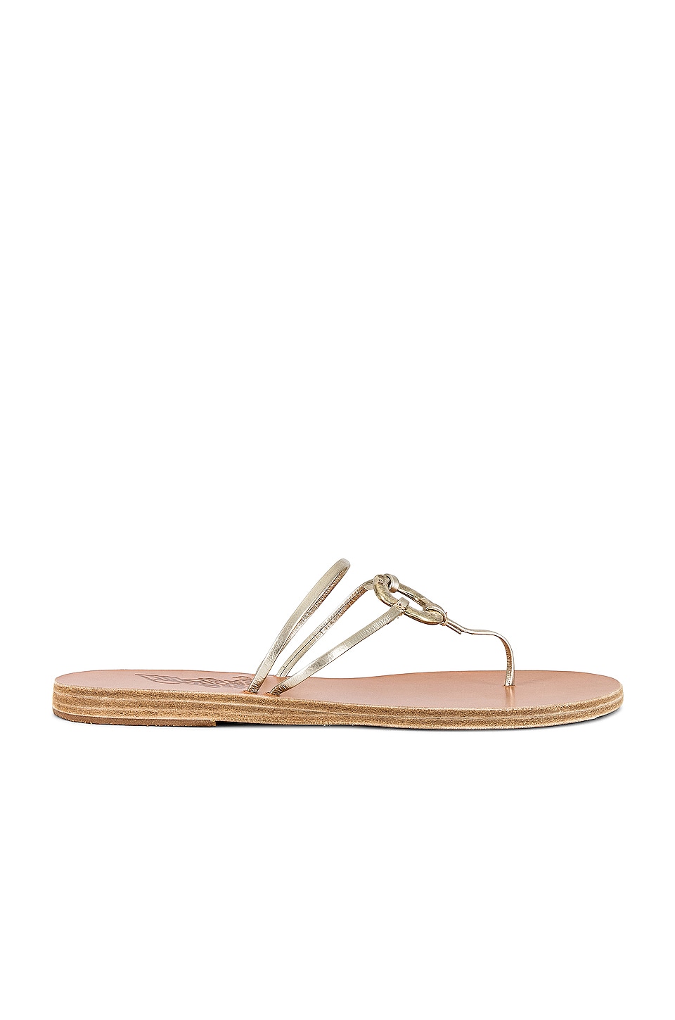 Ancient Greek Sandals Sfyra Sandal in Platinum REVOLVE