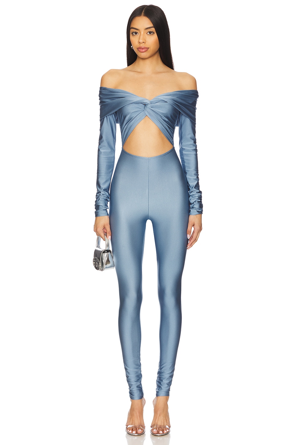 ワンピースその他 THE ANDAMANE Purple symmetrical close-fitting jumpsuit The Andamane Women's Symmetrical Close-fitting Jumpsuit