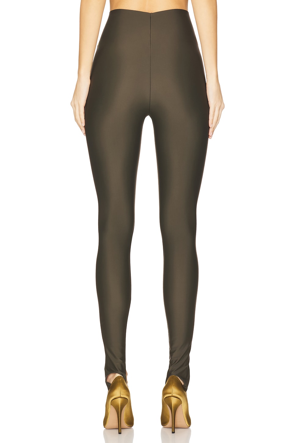 The Andamane Holly Stirrup Leggings in Khaki