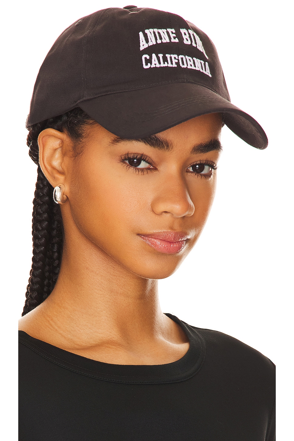 jeremy baseball cap woman black in cotton - ANINE BING - d — 2