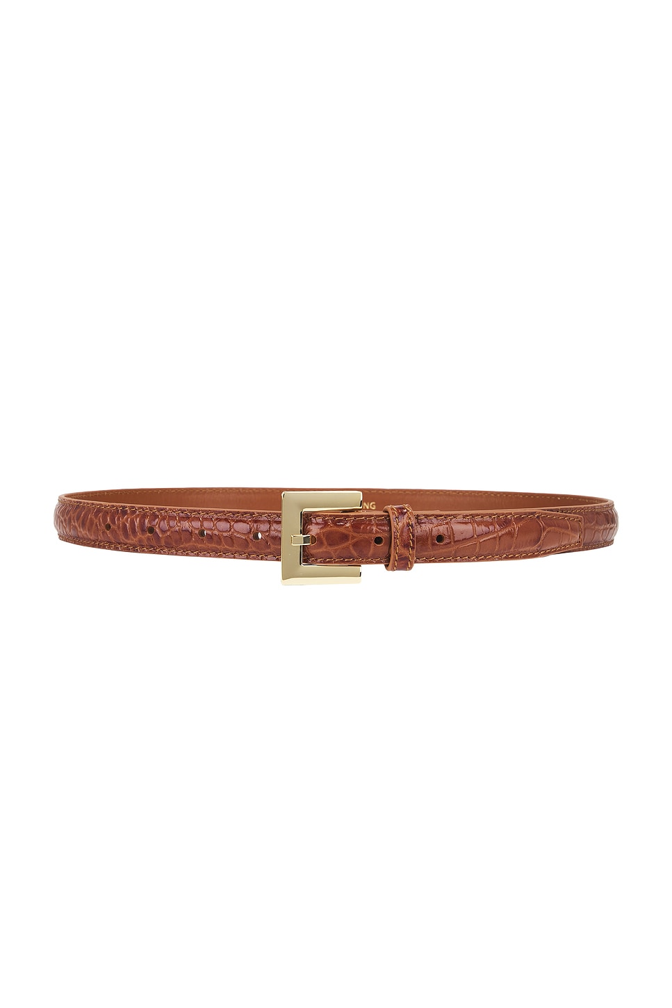 【関税込み】ANINE BING ブラウン Nicola ベルト ANINE BING Nicola Belt in Embossed Brown | REVOLVE