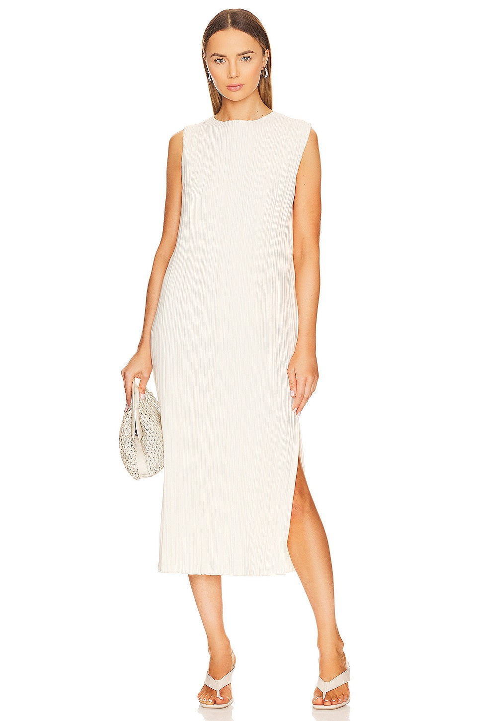 ANINE BING VESTIDO MELANIE en Ivory REVOLVE