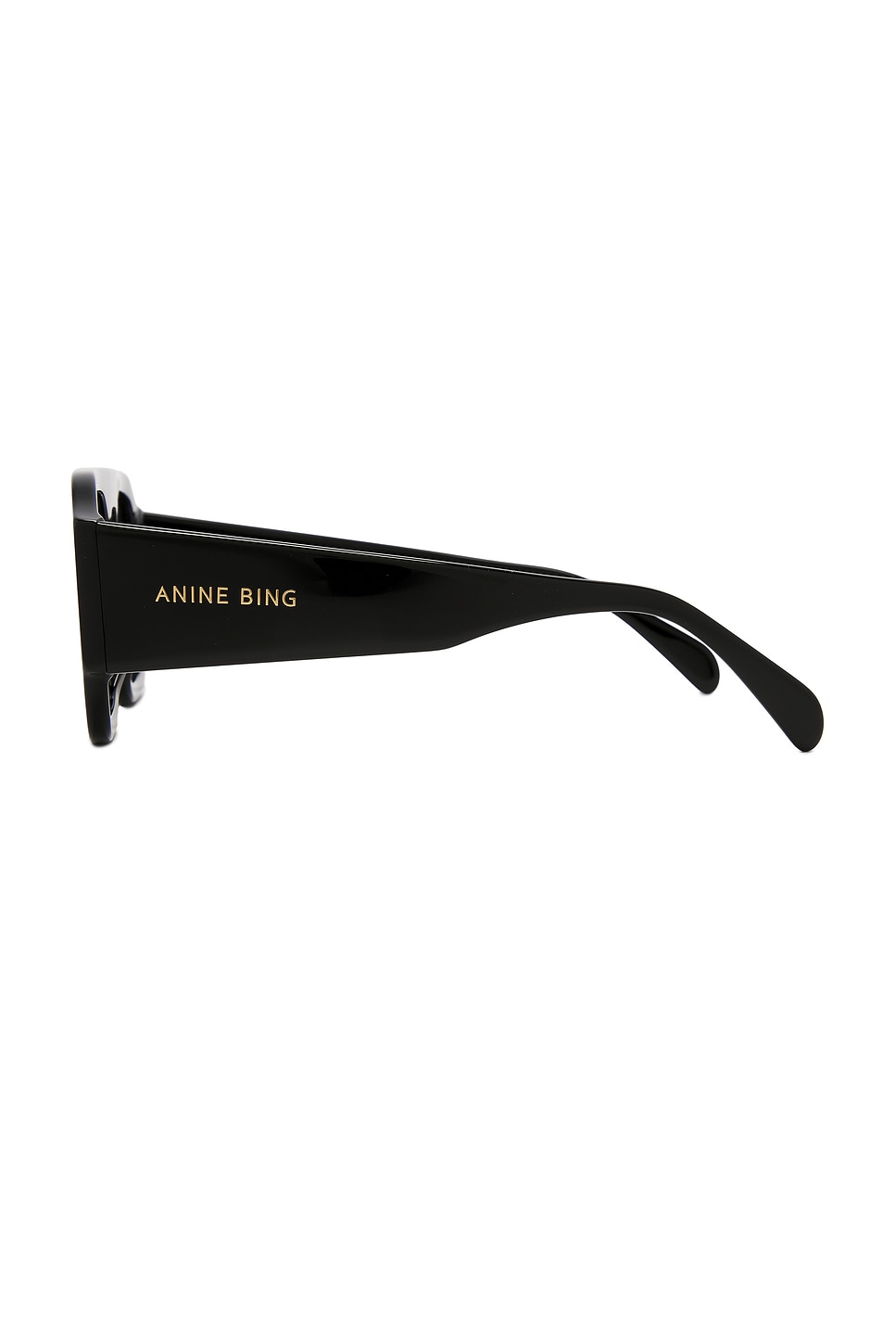 ANINE BING Preston Sunglasses in Black With Green | REVOLVE