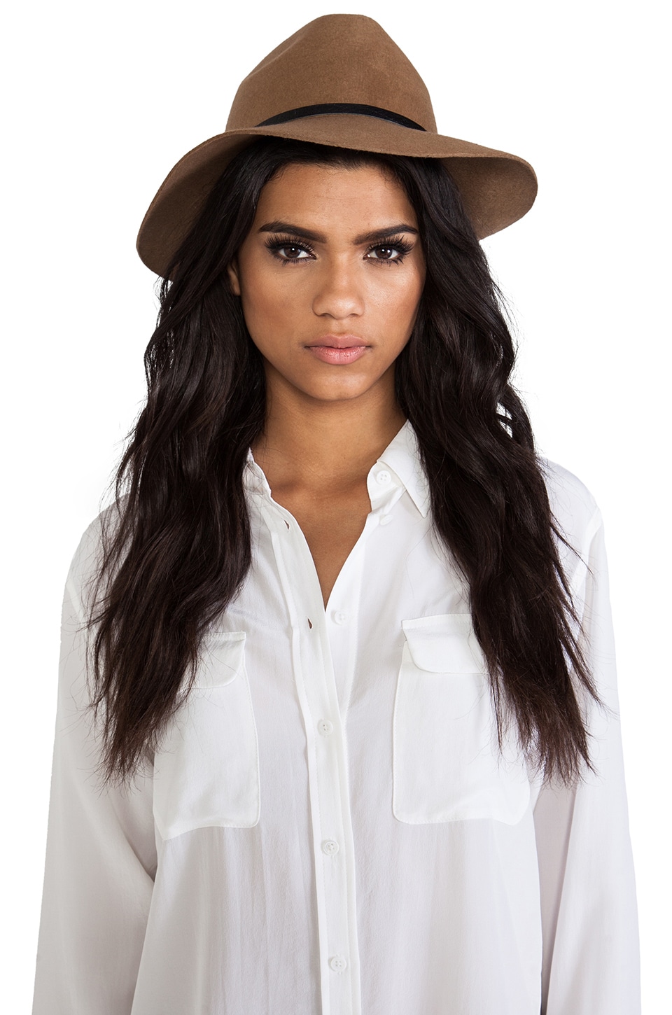 ANINE BING Bohemian Hat in Taupe REVOLVE