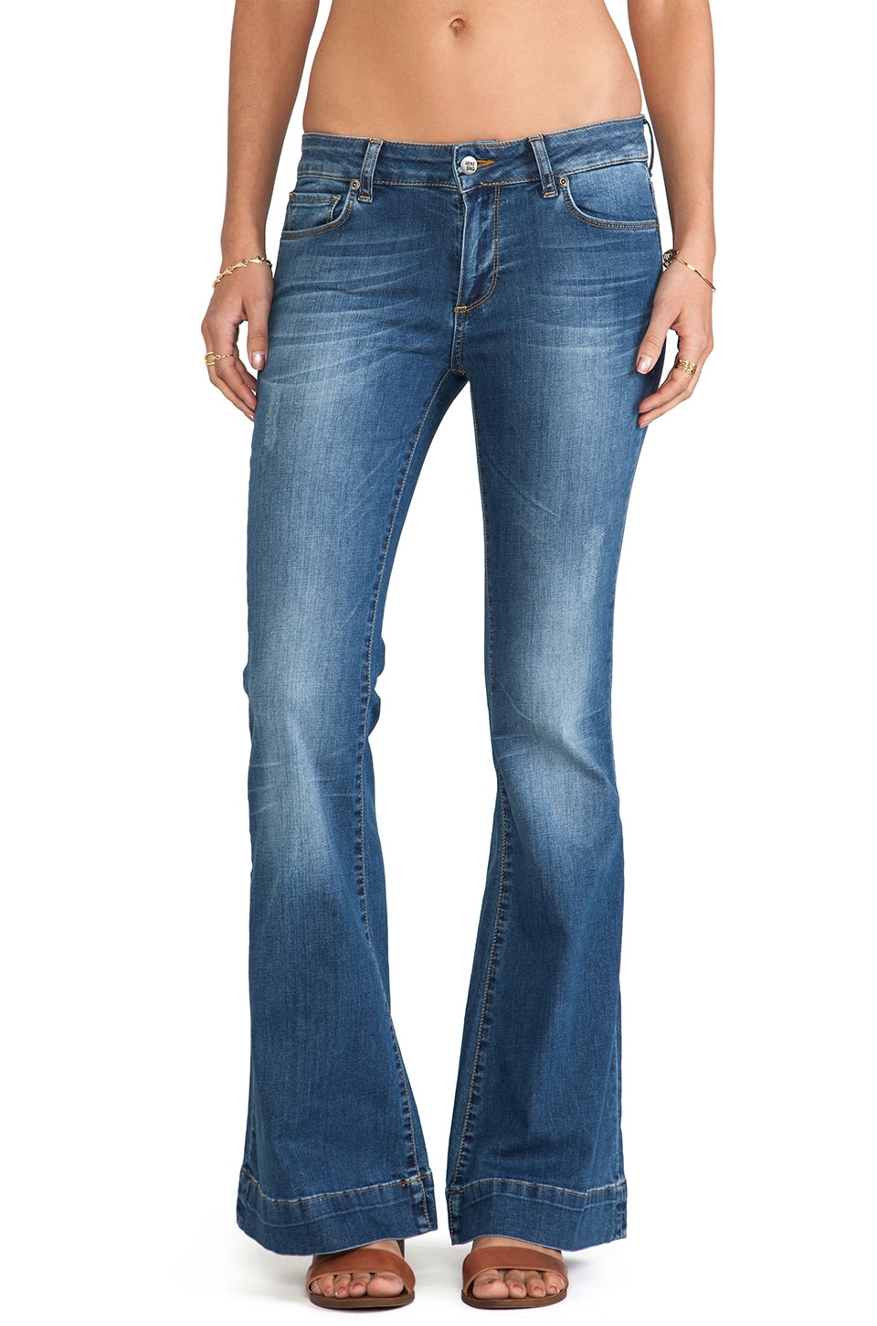 ANINE BING Flare Jean in Vintage Wash | REVOLVE