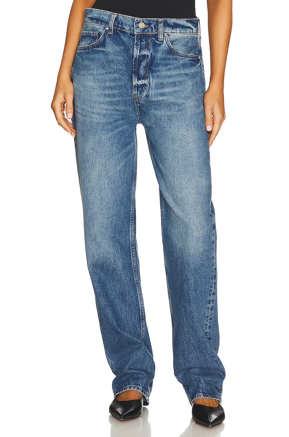 ANINE BING Bodhi Jean in Alto Blue | REVOLVE