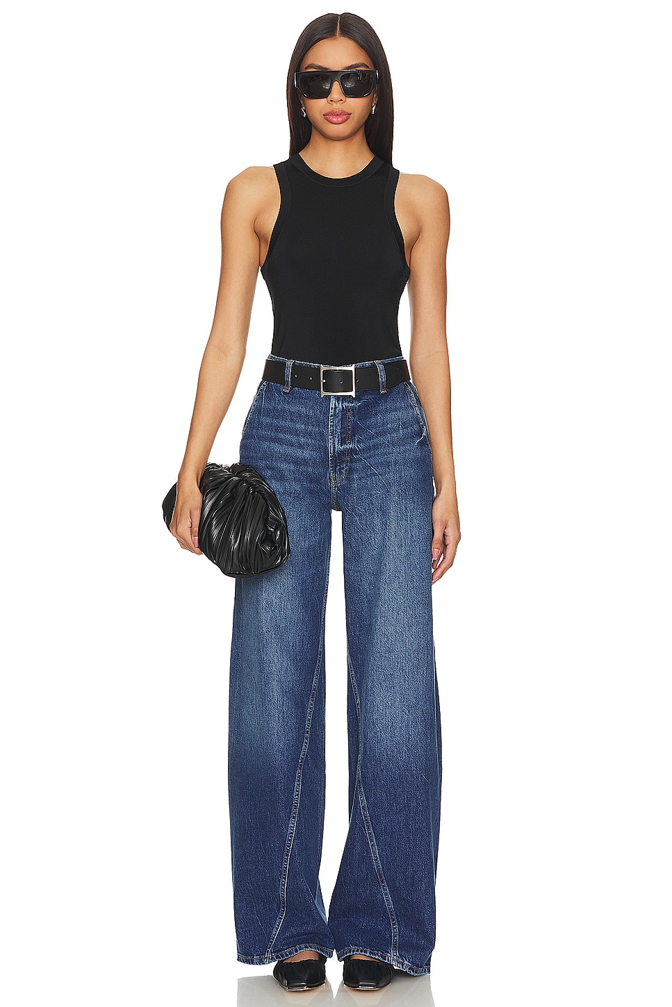 ANINE BING ブルー デニム ジーンズ 29 BRILEY BLUE ANINE BING Briley Jean - Capri Blue