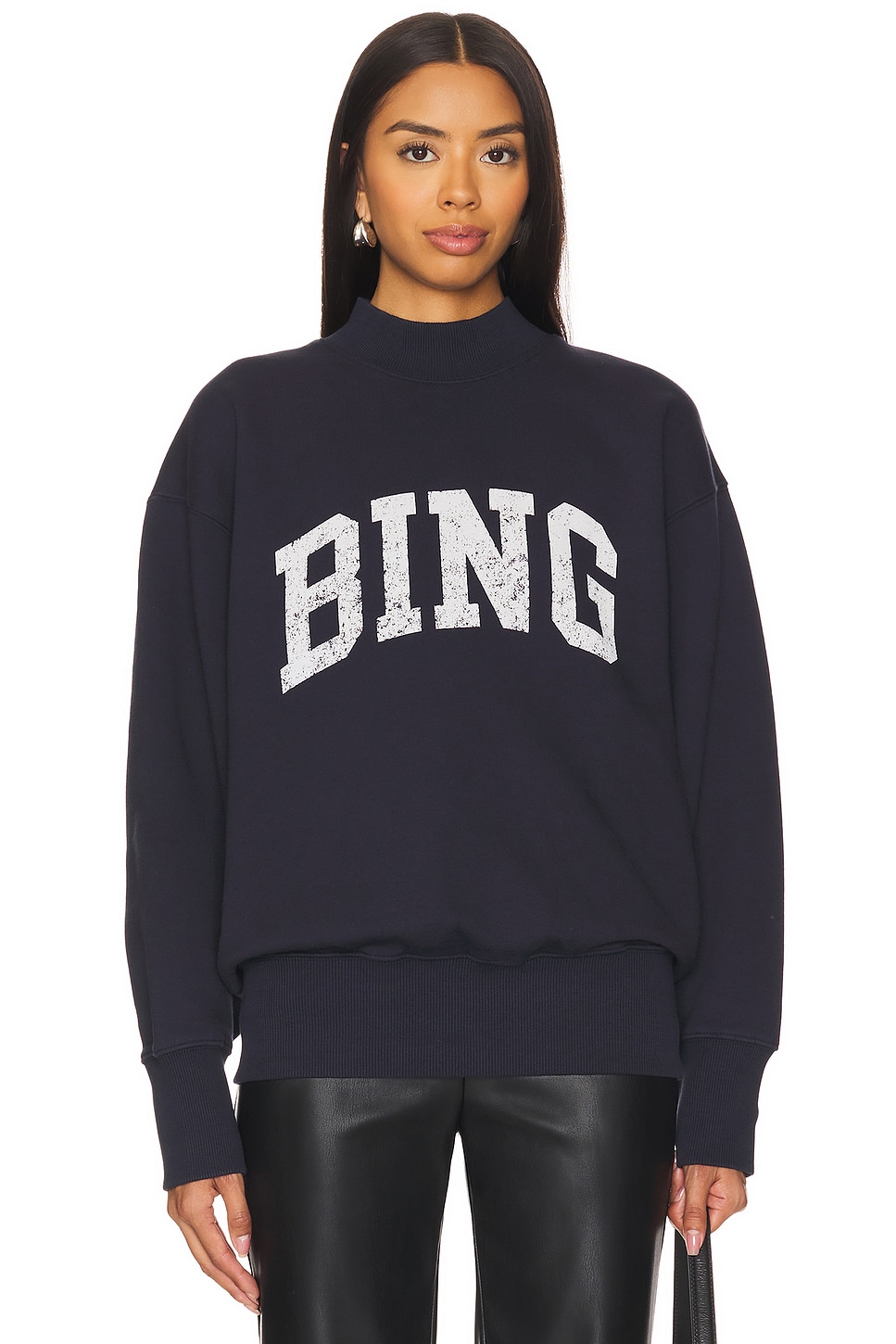 ANINE BING スェット sweatshirt-harvey-dusty-olive-