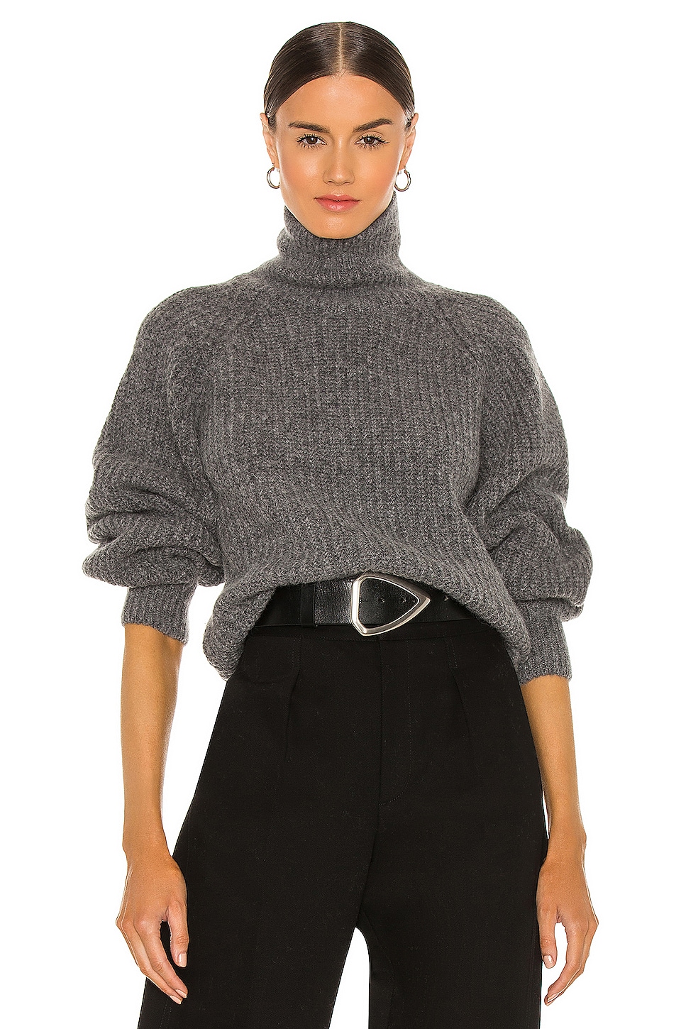ANINE BING Ainsley Sweater in Grey | REVOLVE