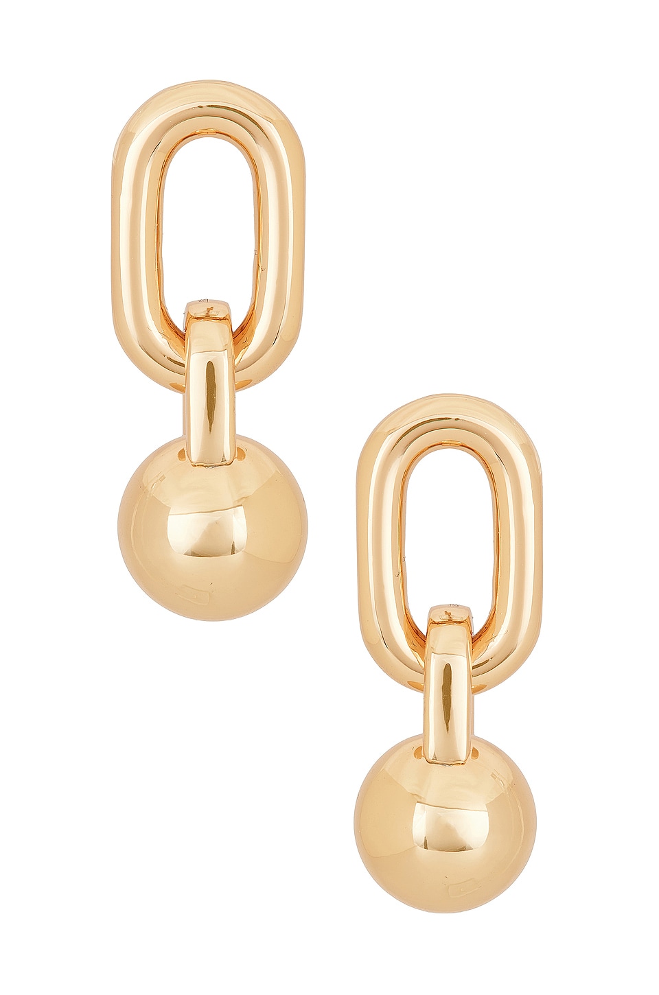 ANINE BING Link Ball Drop Earrings in Gold REVOLVE