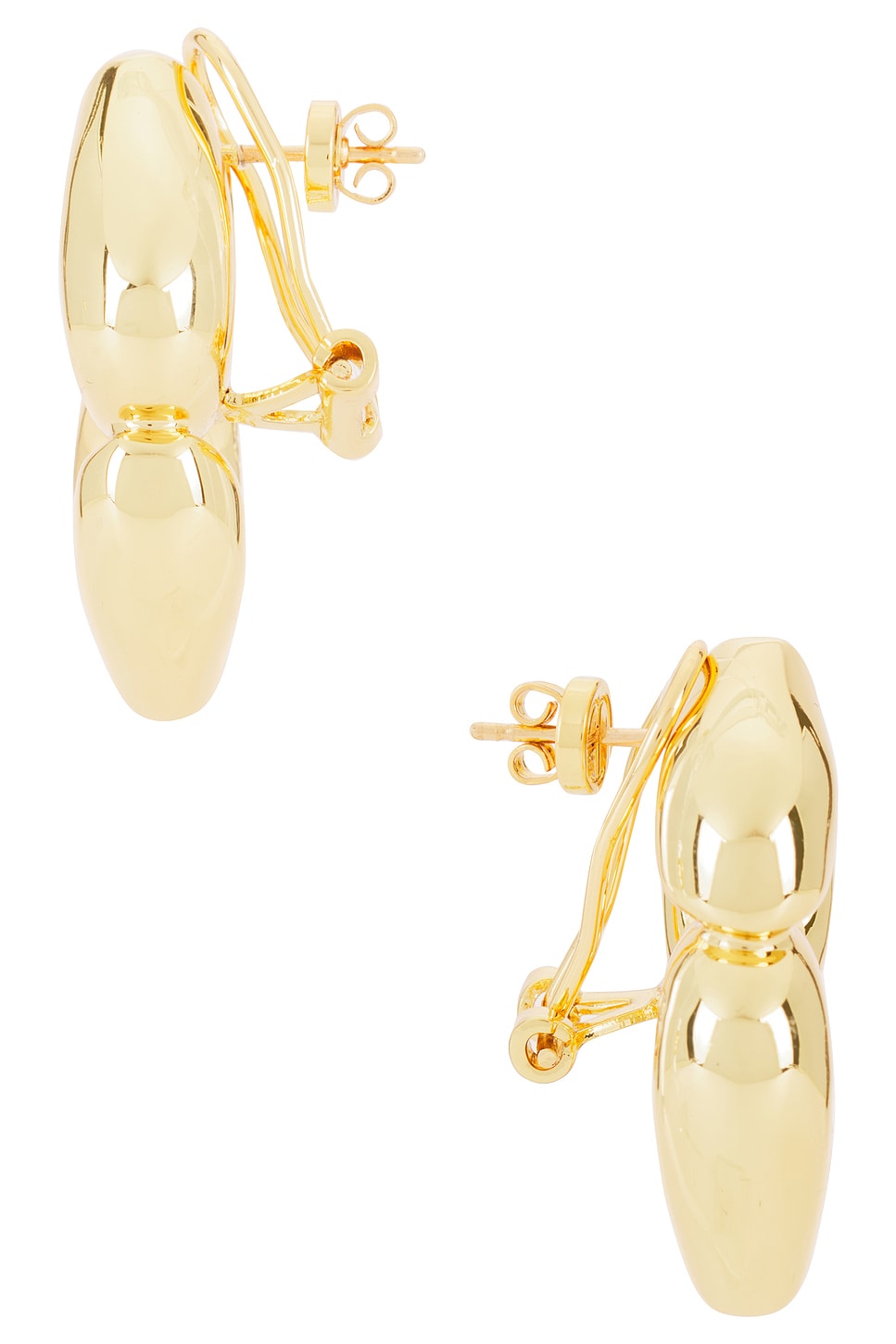 ANINE BING Abstract Heart Earrings in Gold | REVOLVE