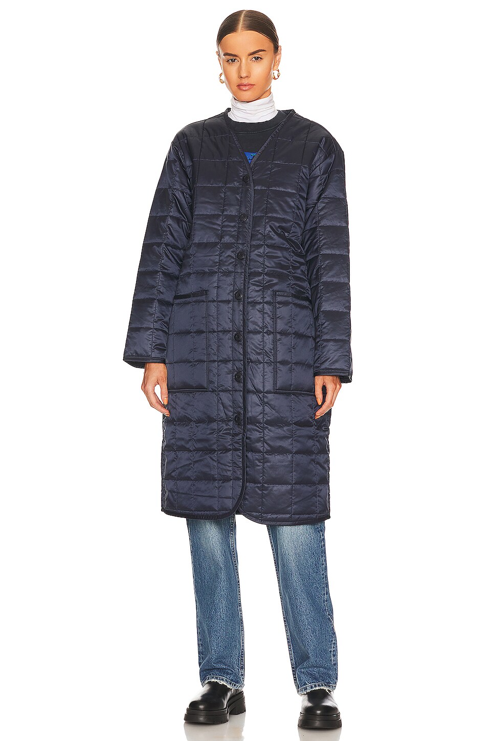 ANINE BING Andy Coat in Midnight Navy