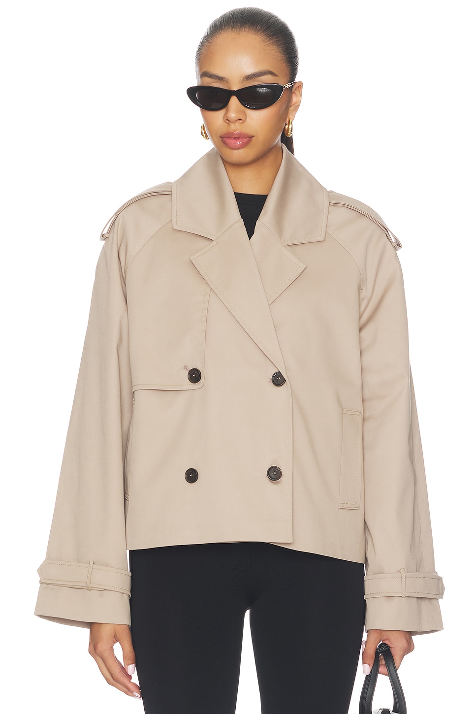 Rickie Cropped Trench