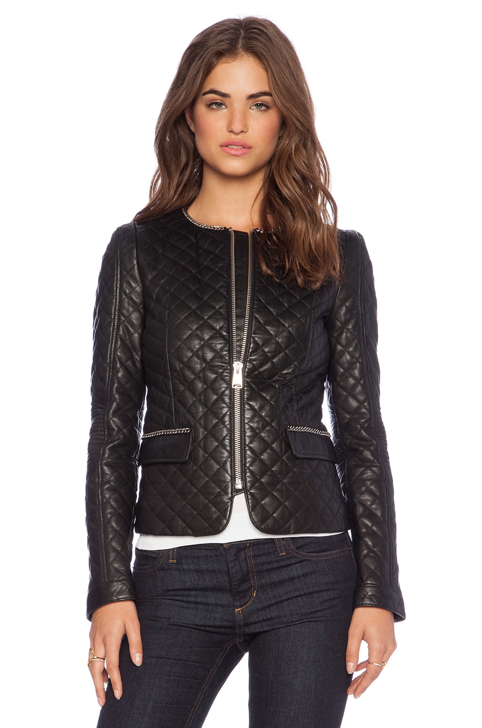ANINE BING Quilted Jacket in Black