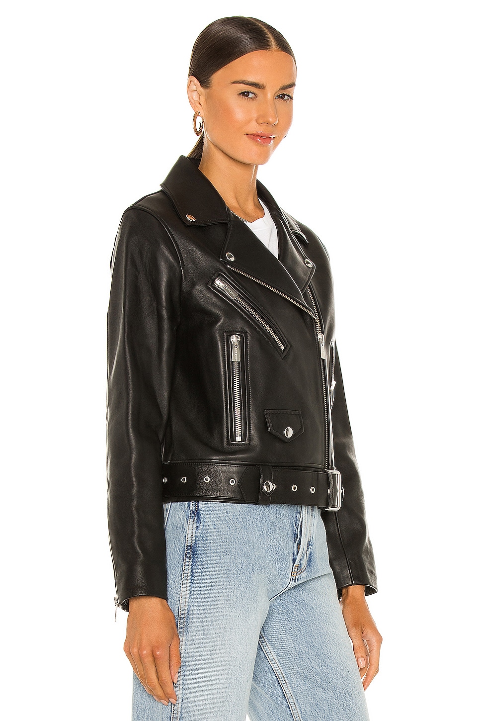 ANINE BING Benjamin Moto Jacket in Black | REVOLVE