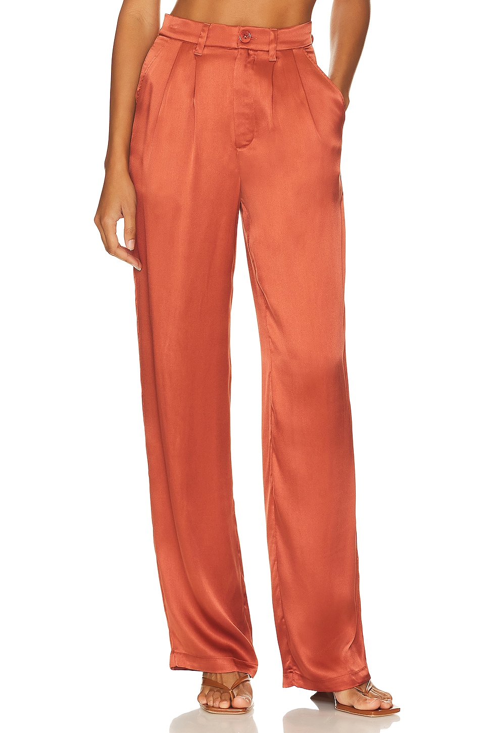 ANINE BING Carrie Pant in Terracotta REVOLVE