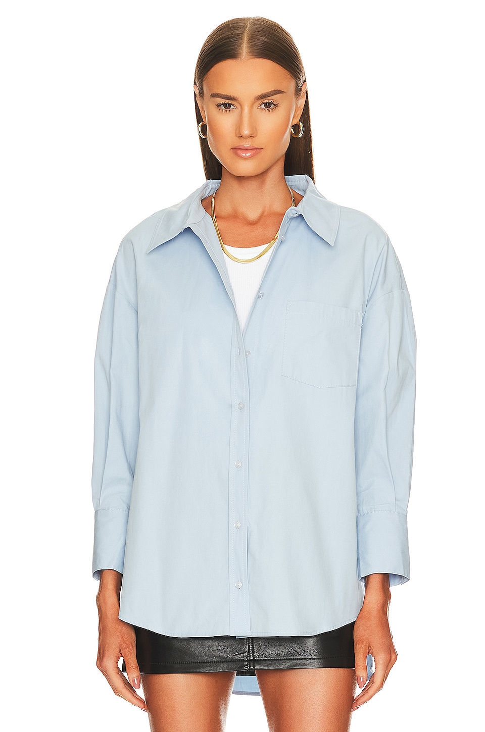 ANINE BING Mika Shirt in Blue