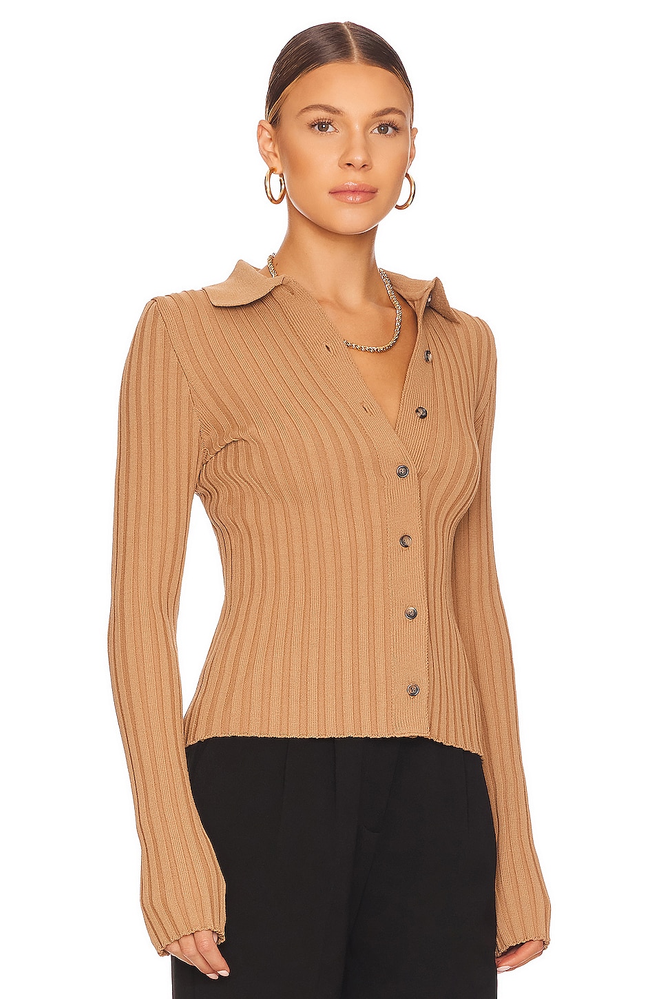 ANINE BING Joslyn Top in Camel