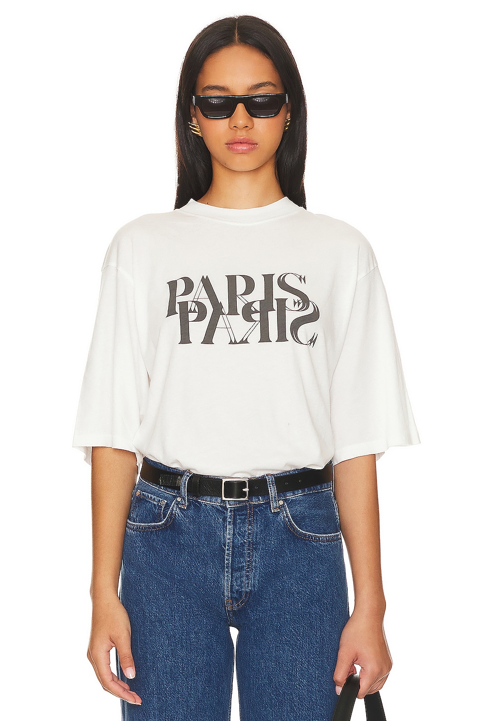 ANINE BING AVI PARIS Tシャツ - Ivory | REVOLVE