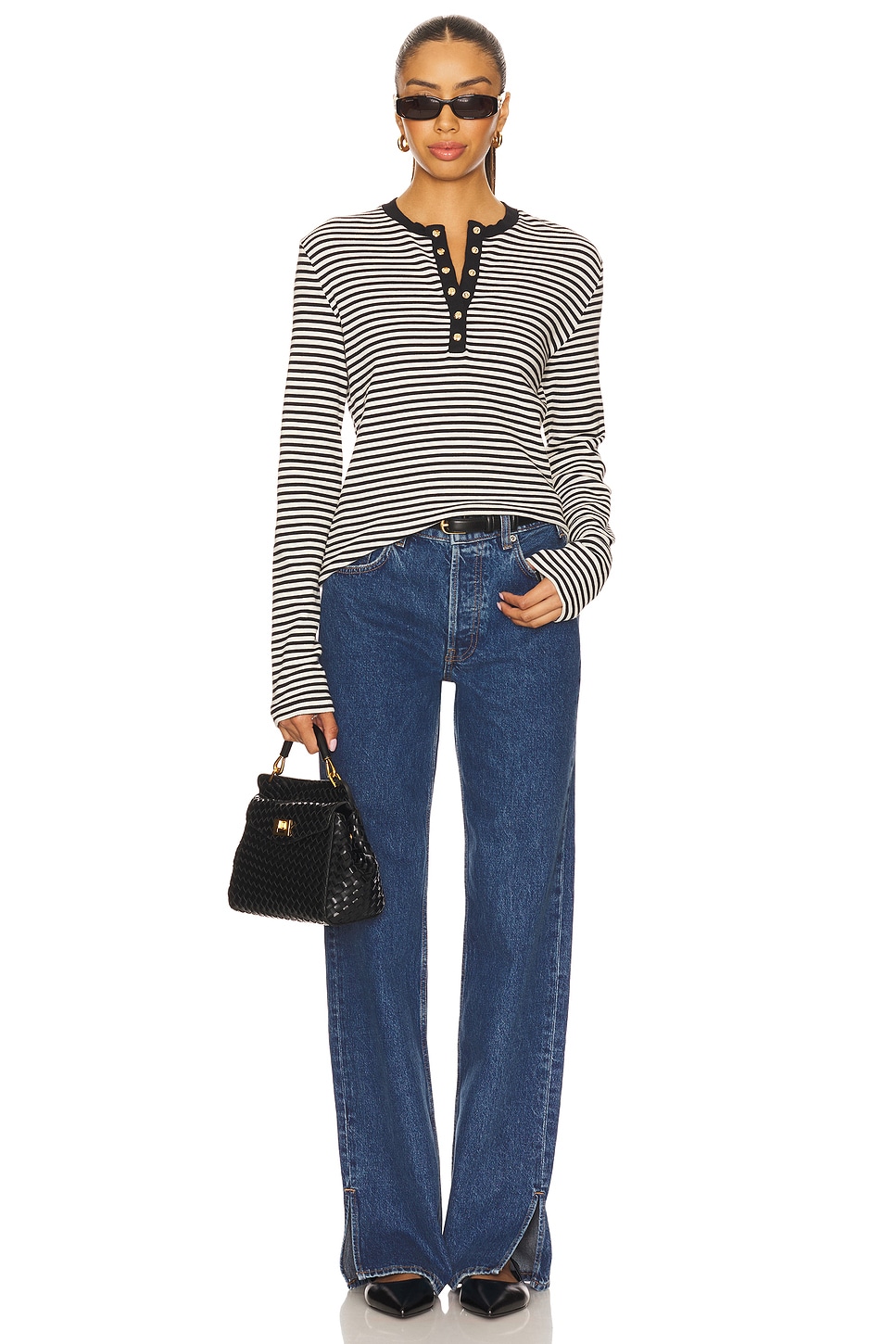 ANINE BING - Alessia Long Sleeve Tee | Plush