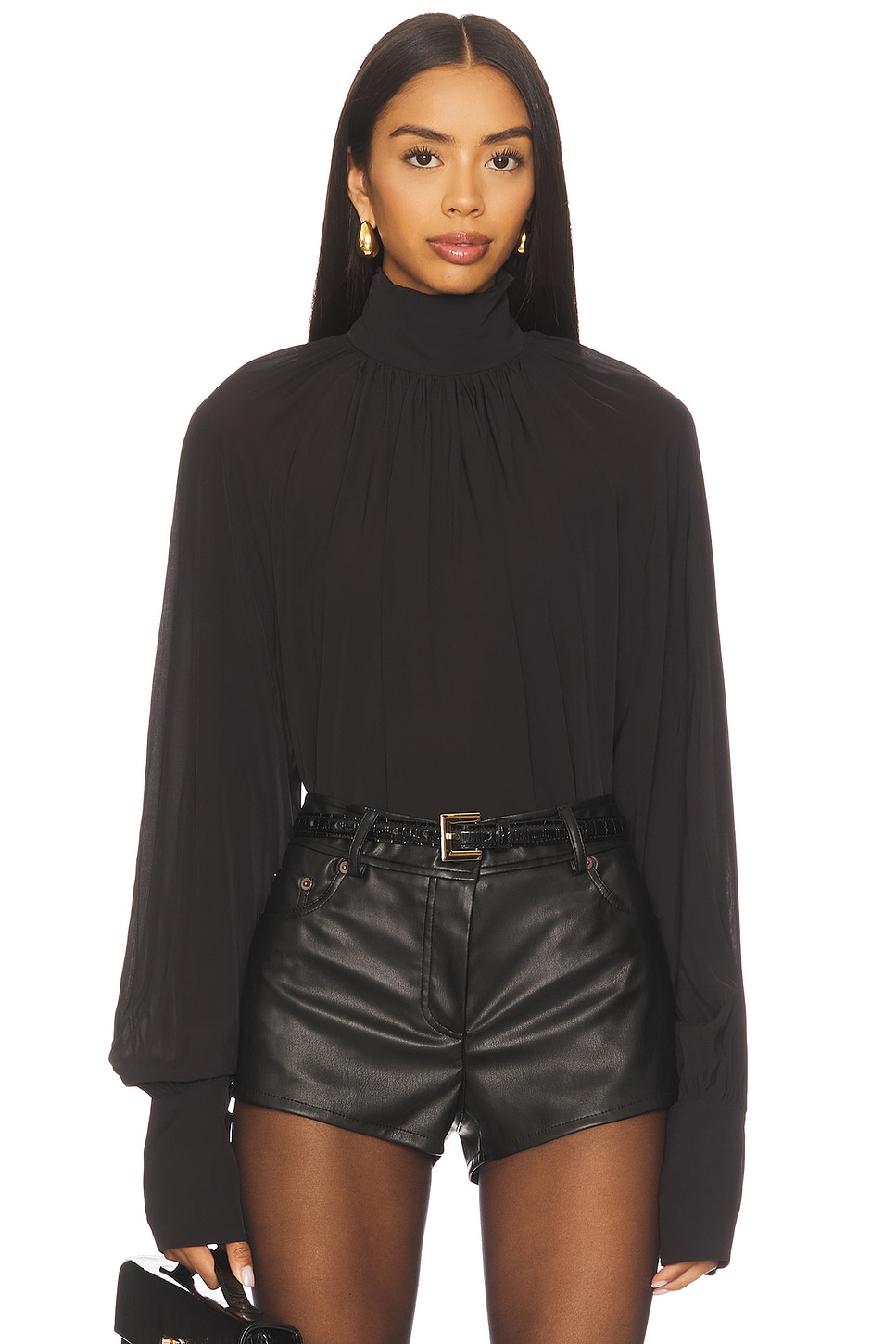 anna キープ ANINE BING Anne Top in Black | REVOLVE