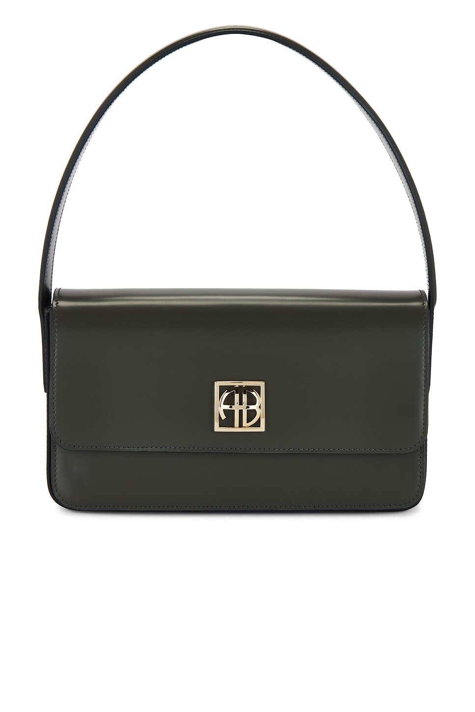 ANINE BING ELLY ショルダーバッグ - High-shine Dusty Green | REVOLVE 