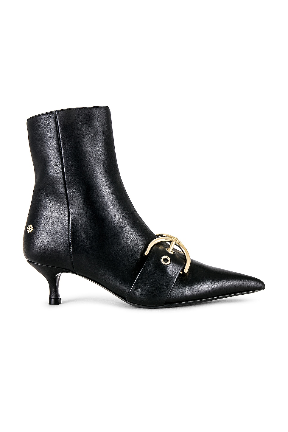 ANINE BING Lambskin Leather Zoe Boots in Black REVOLVE