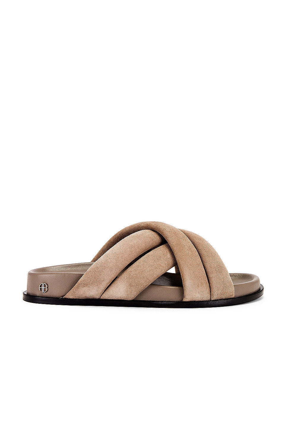 ANINE BING Lizzie Slides in Taupe REVOLVE