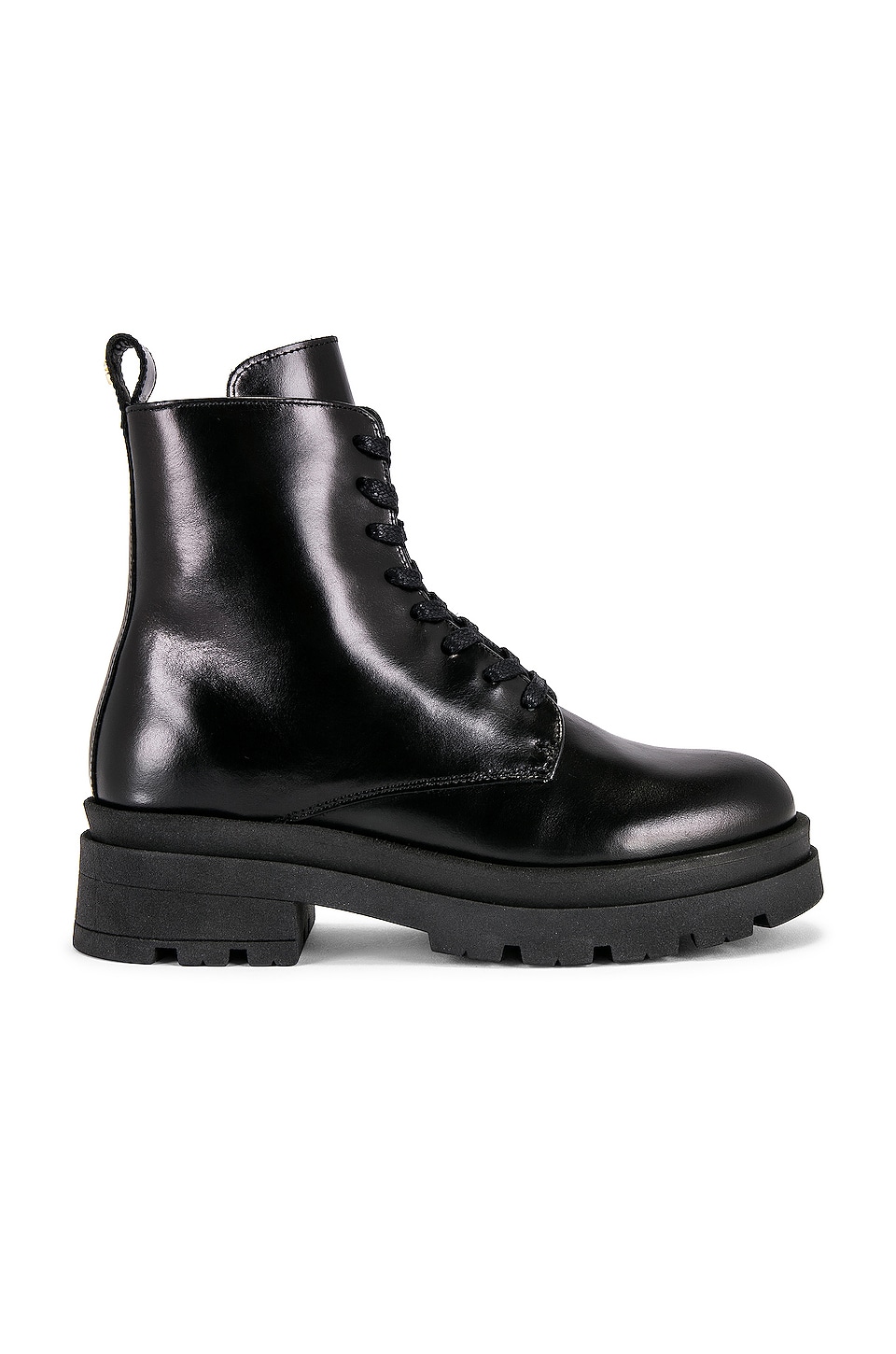 ANINE BING Luc Combat Boot in Black REVOLVE