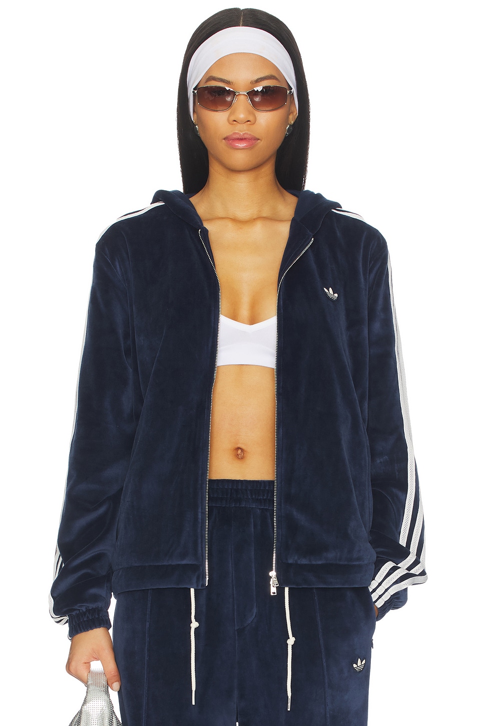 x Wales Bonner Velour Track Jacket